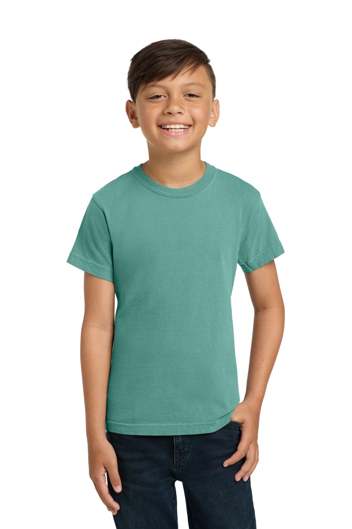 COMFORT COLORS Youth Heavyweight Ring Spun Tee. 9018 - Seafoam - front