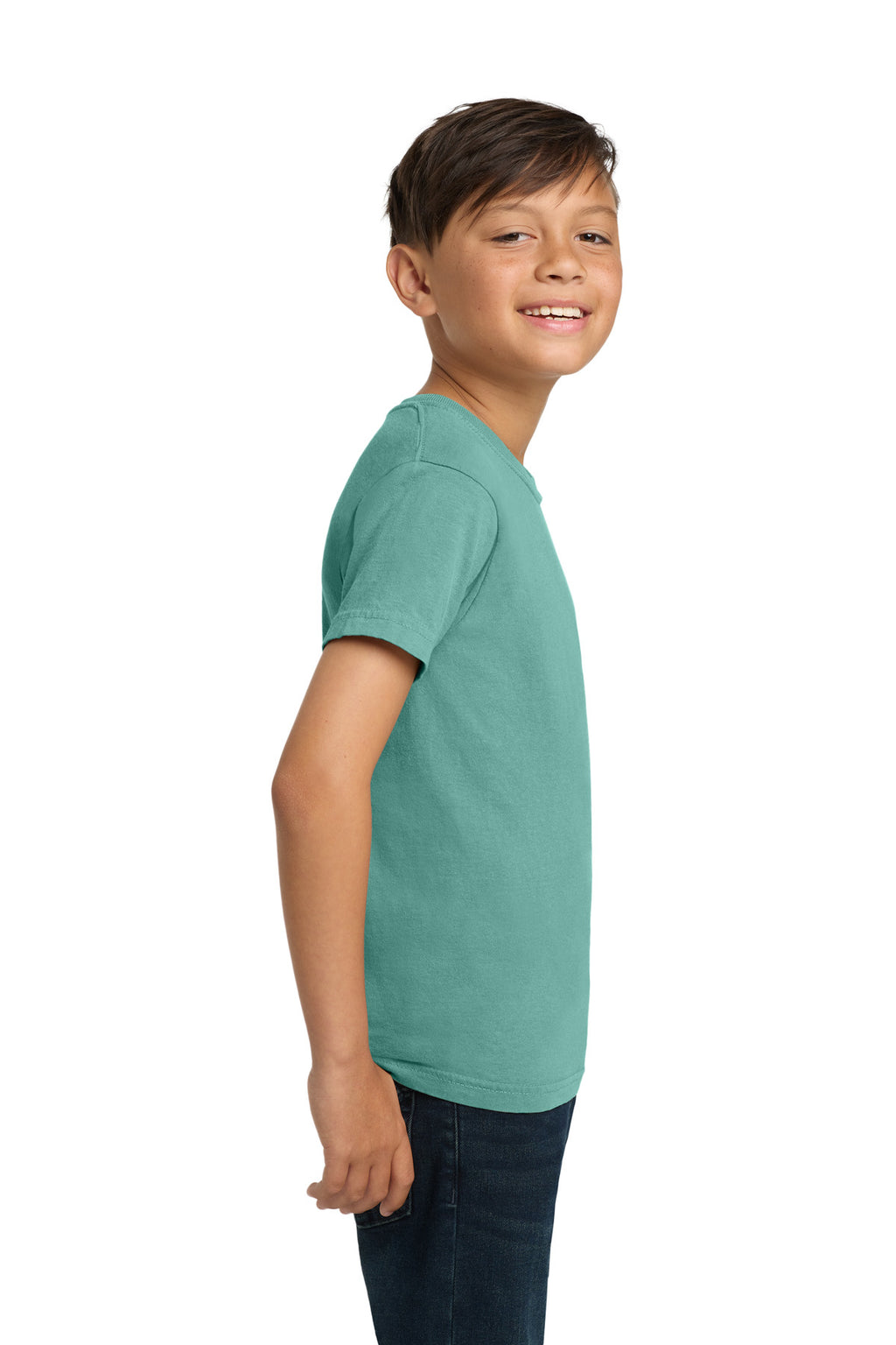 COMFORT COLORS Youth Heavyweight Ring Spun Tee. 9018 - Seafoam - side