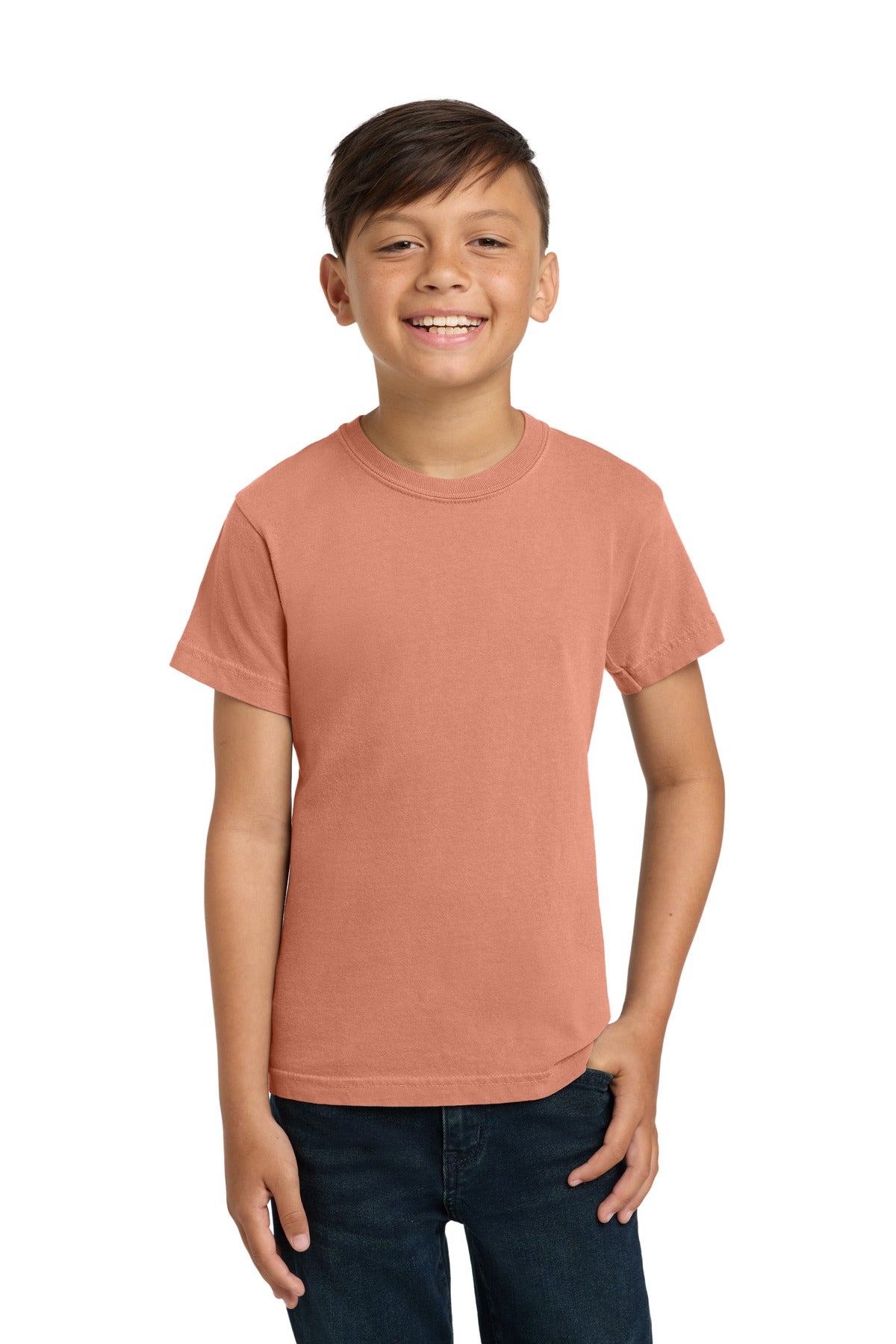 COMFORT COLORS Youth Heavyweight Ring Spun Tee. 9018 - Terracotta - front