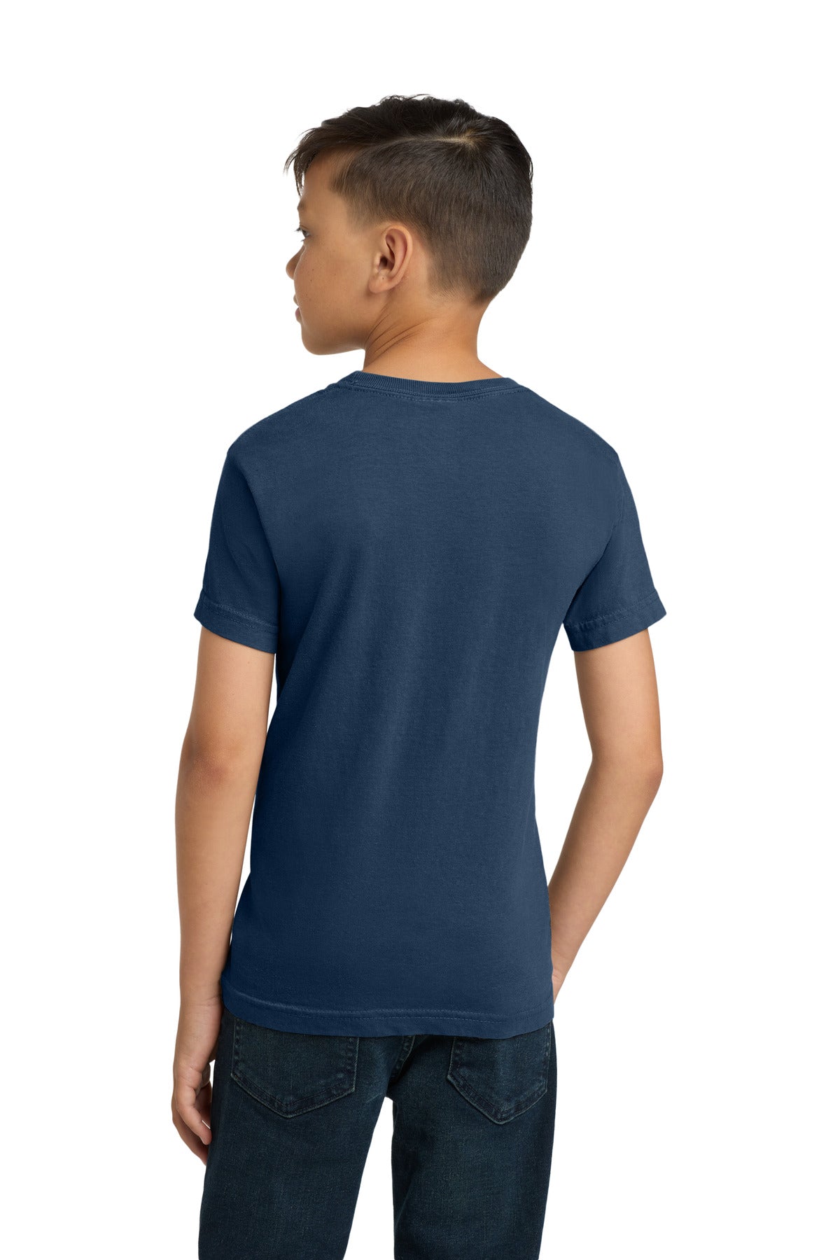 COMFORT COLORS Youth Heavyweight Ring Spun Tee. 9018 - True Navy - back