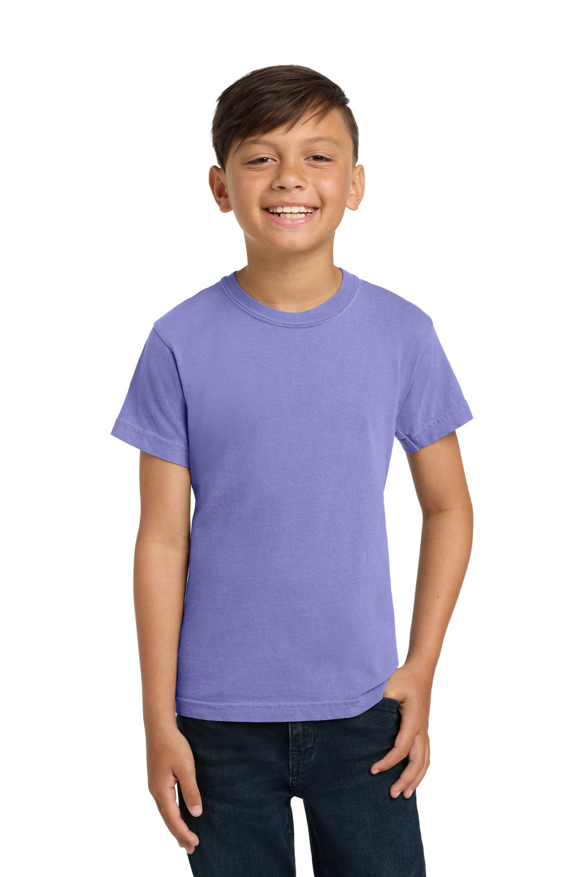COMFORT COLORS Youth Heavyweight Ring Spun Tee. 9018 - Violet - front