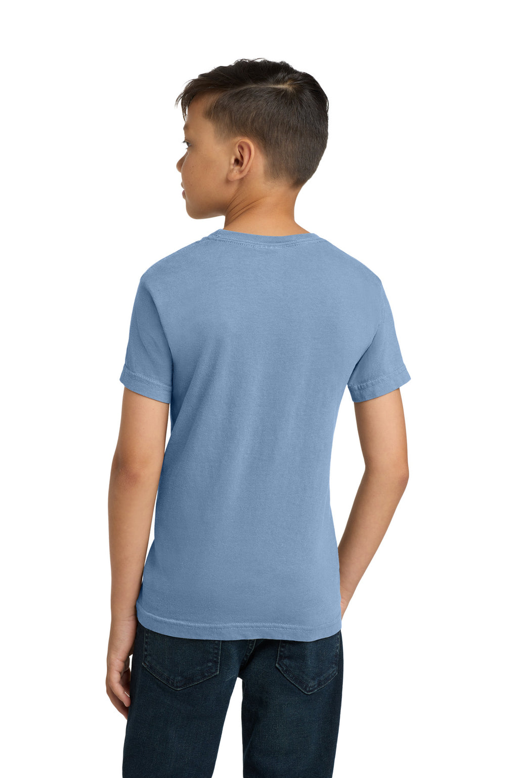 COMFORT COLORS Youth Heavyweight Ring Spun Tee. 9018 - Washed Denim - back