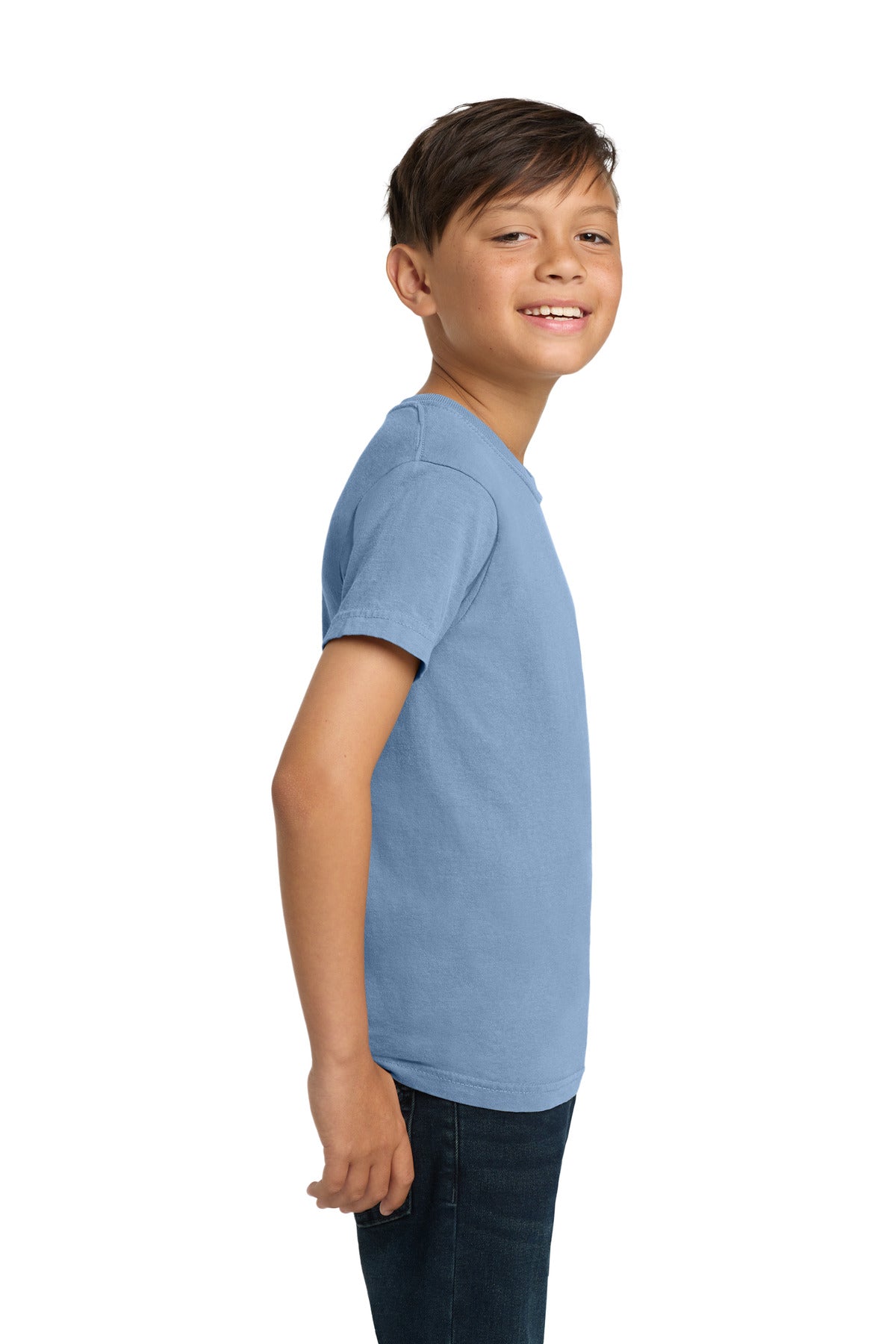 COMFORT COLORS Youth Heavyweight Ring Spun Tee. 9018 - Washed Denim - side