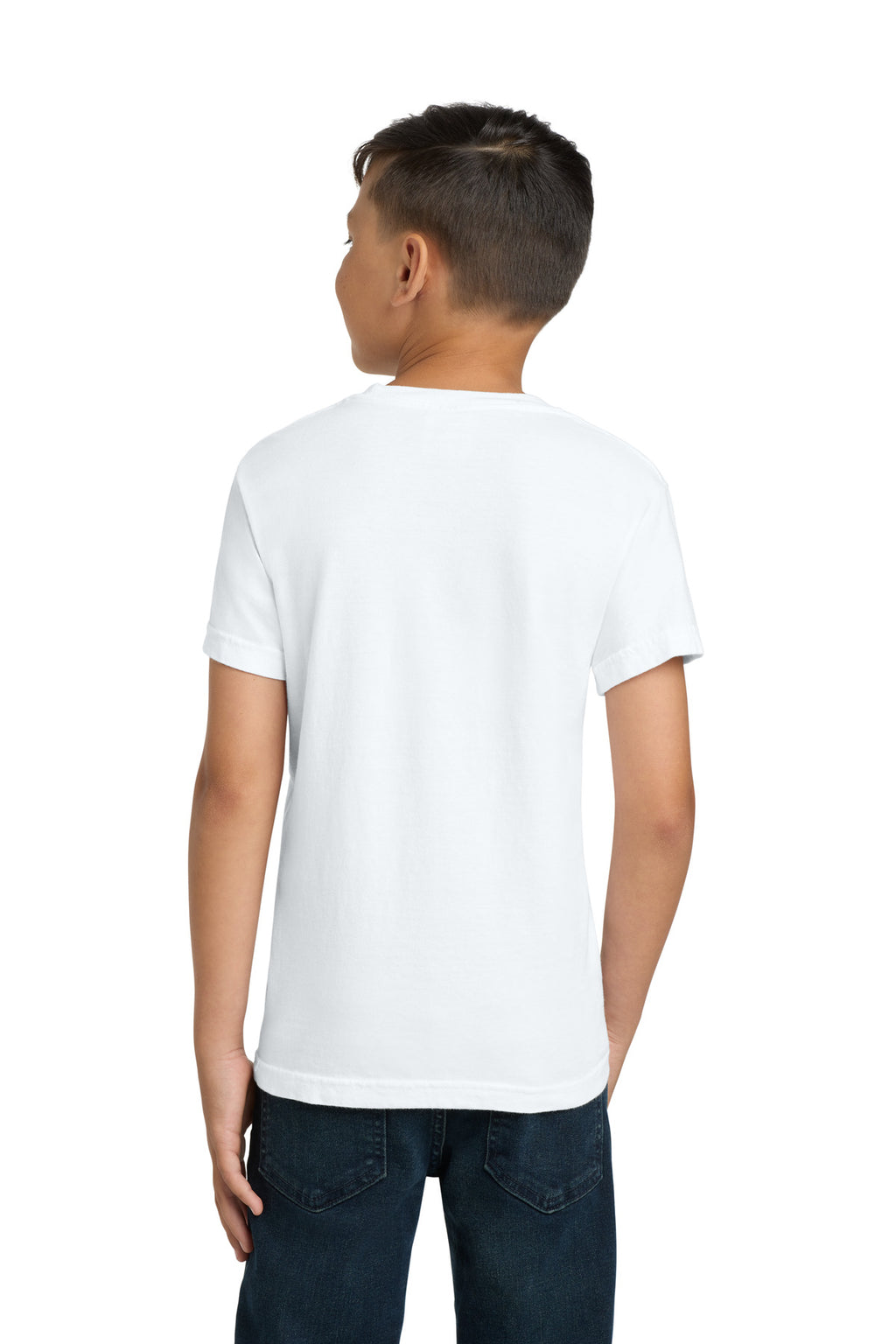 COMFORT COLORS Youth Heavyweight Ring Spun Tee. 9018 - White - back