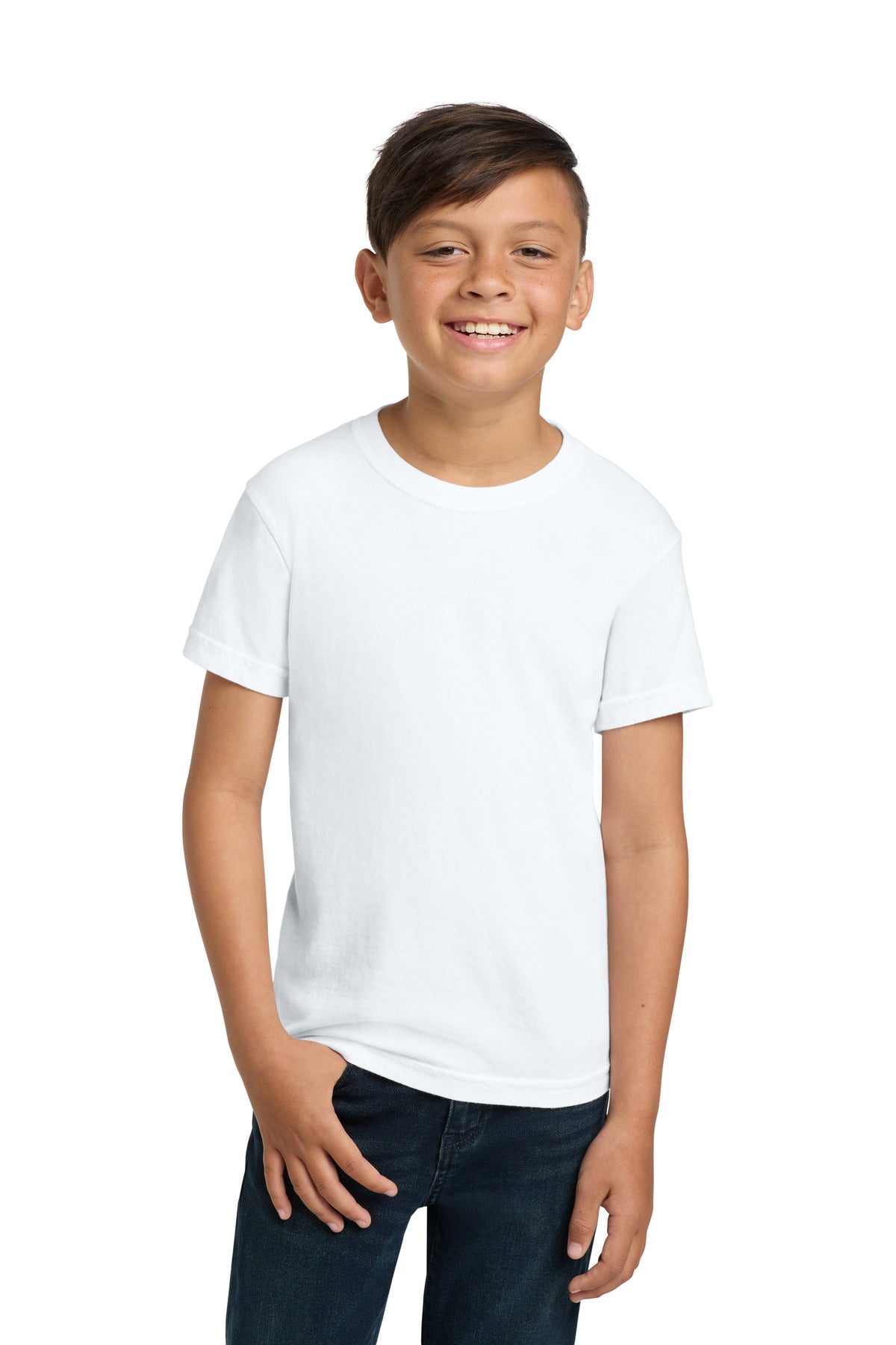 COMFORT COLORS Youth Heavyweight Ring Spun Tee. 9018 - White - front