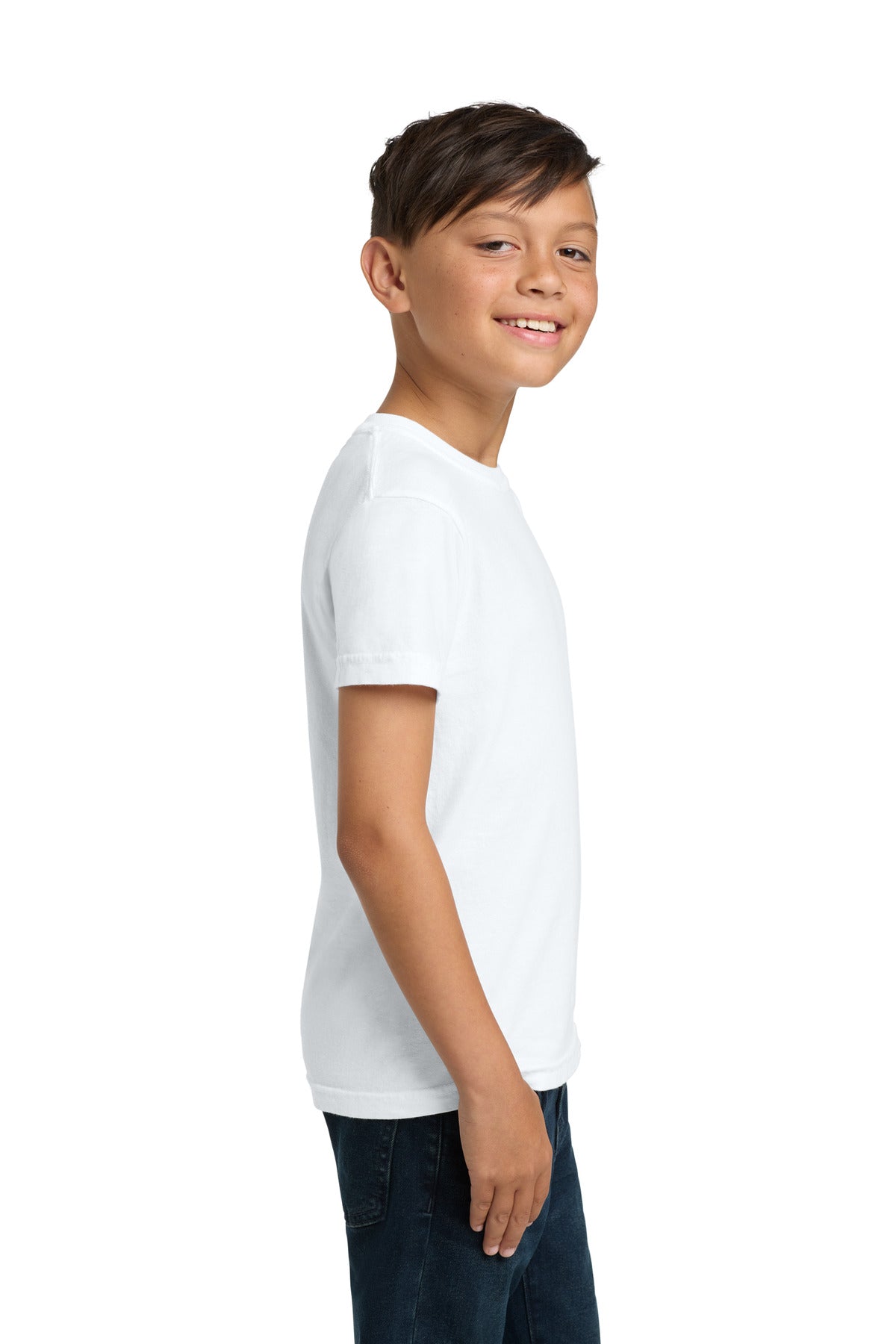 COMFORT COLORS Youth Heavyweight Ring Spun Tee. 9018 - White - side
