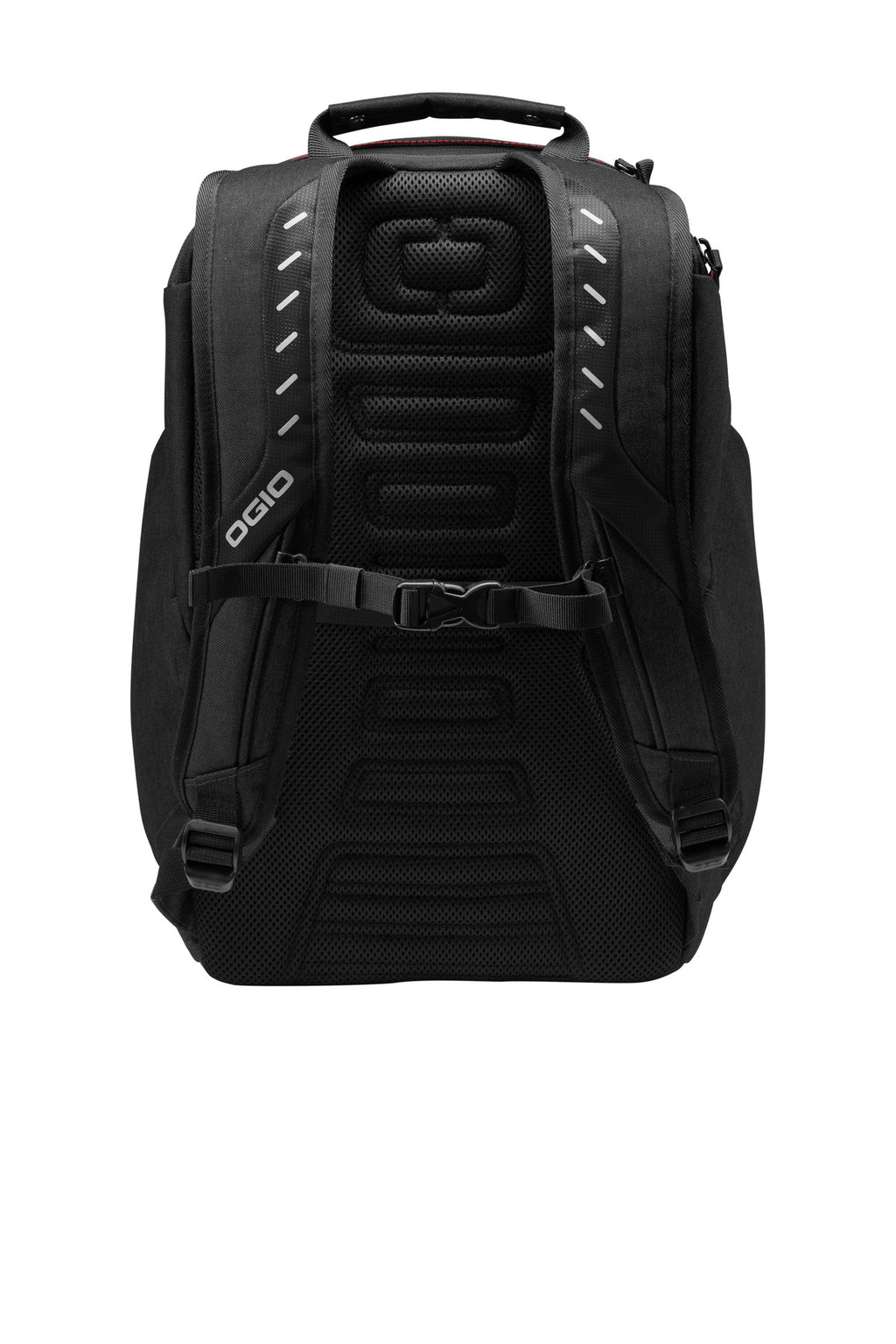 OGIO Hatch Pack. 91001 - Laser Red/ Heather Grey - back