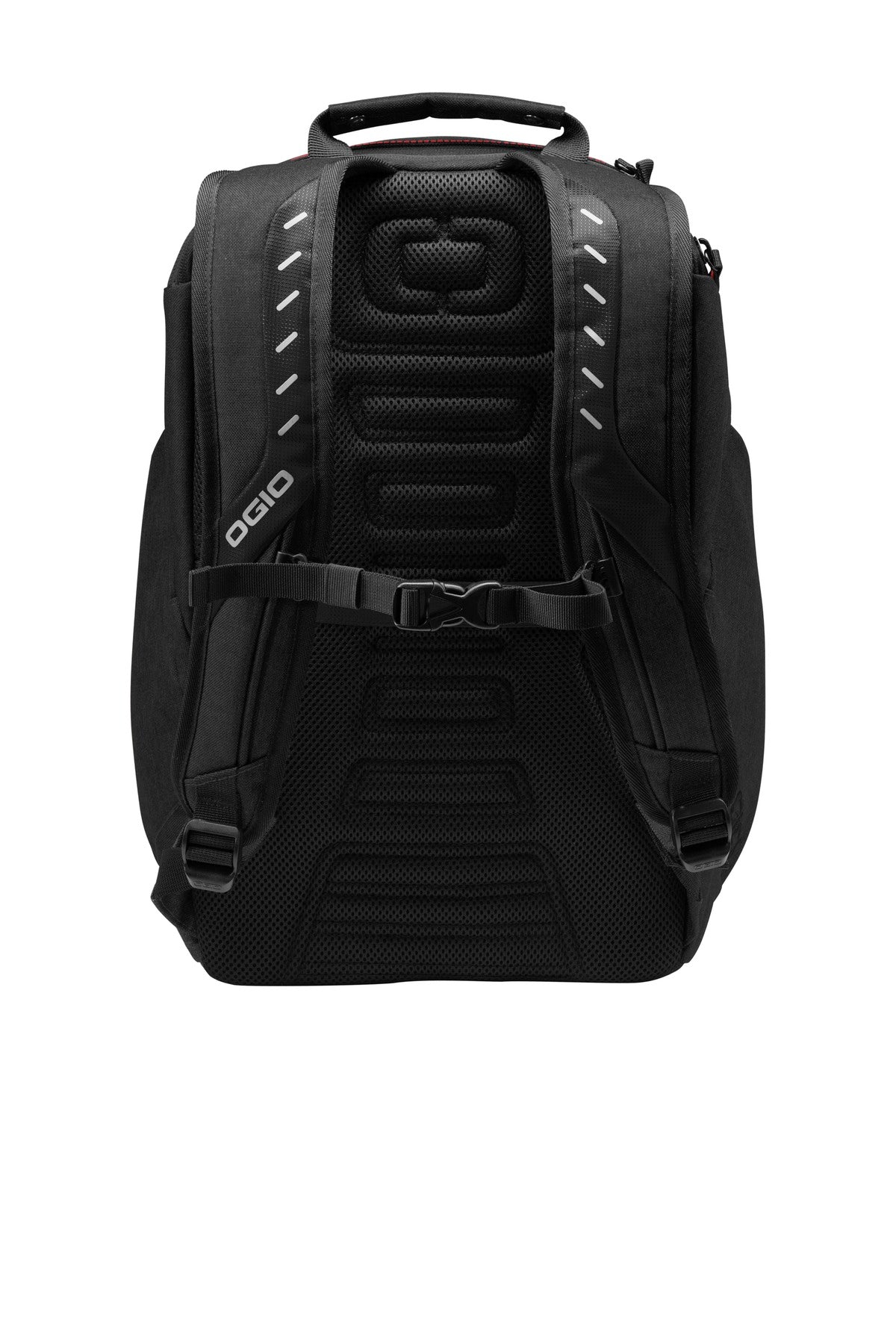 OGIO Hatch Pack. 91001 - Laser Red/ Heather Grey - back