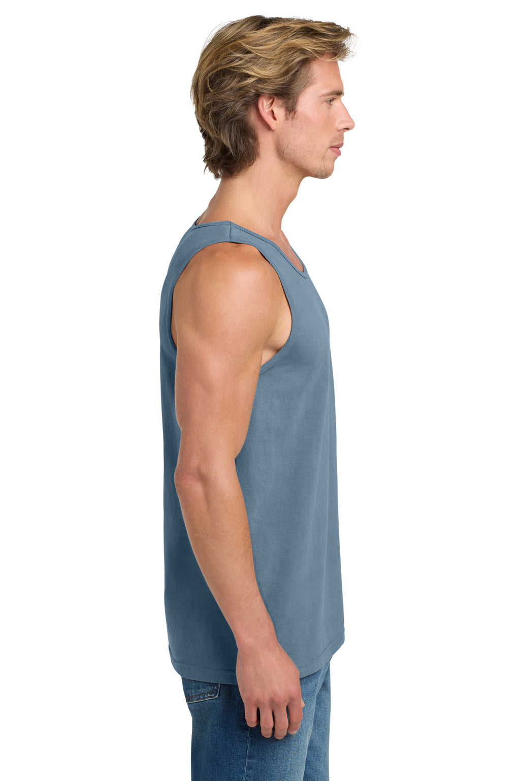 COMFORT COLORS Heavyweight Ring Spun Tank Top. 9360 - Blue Jean - side