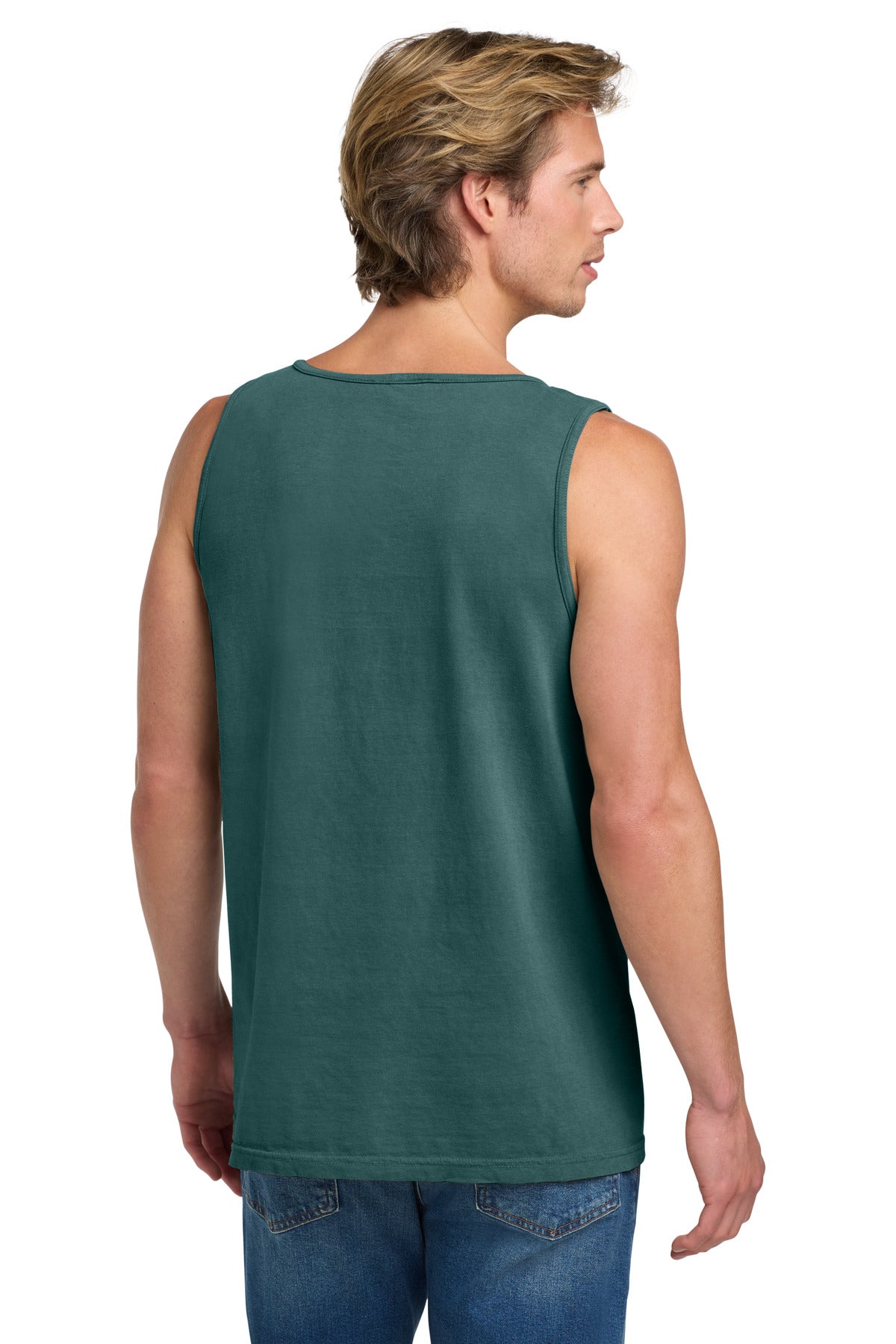 COMFORT COLORS Heavyweight Ring Spun Tank Top. 9360 - Blue Spruce - back