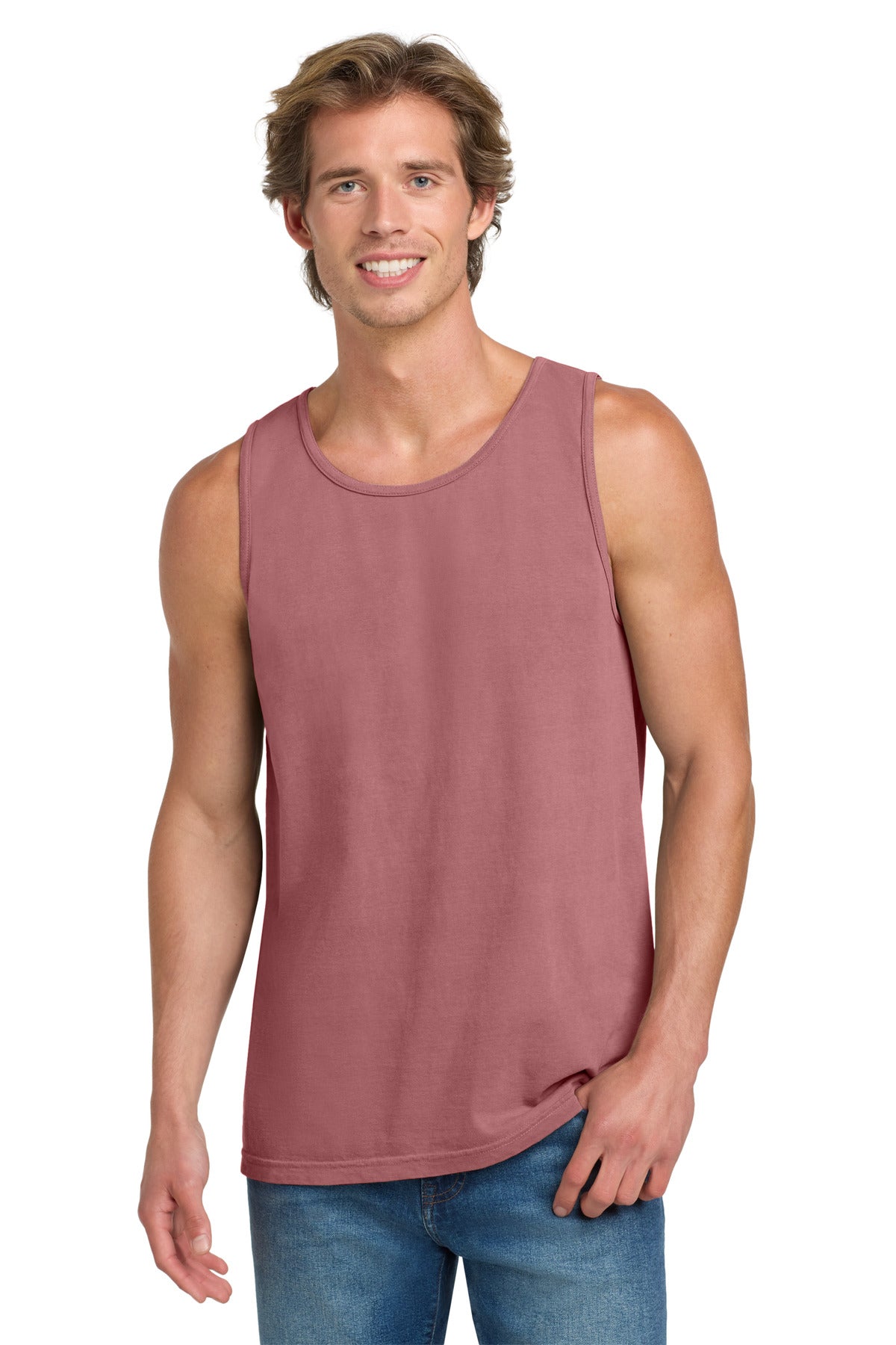 COMFORT COLORS Heavyweight Ring Spun Tank Top. 9360 - Brick - front