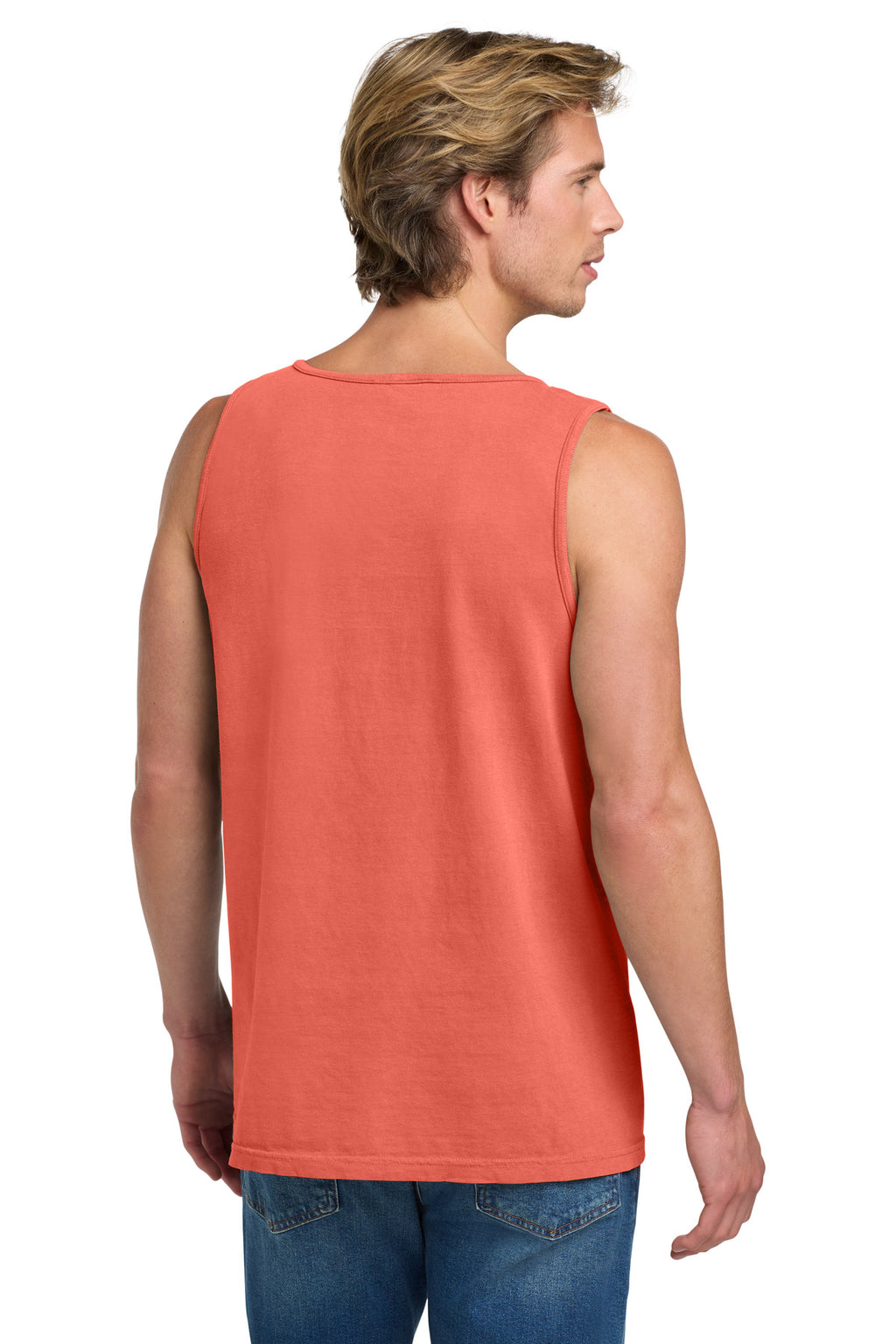 COMFORT COLORS Heavyweight Ring Spun Tank Top. 9360 - Bright Salmon - back