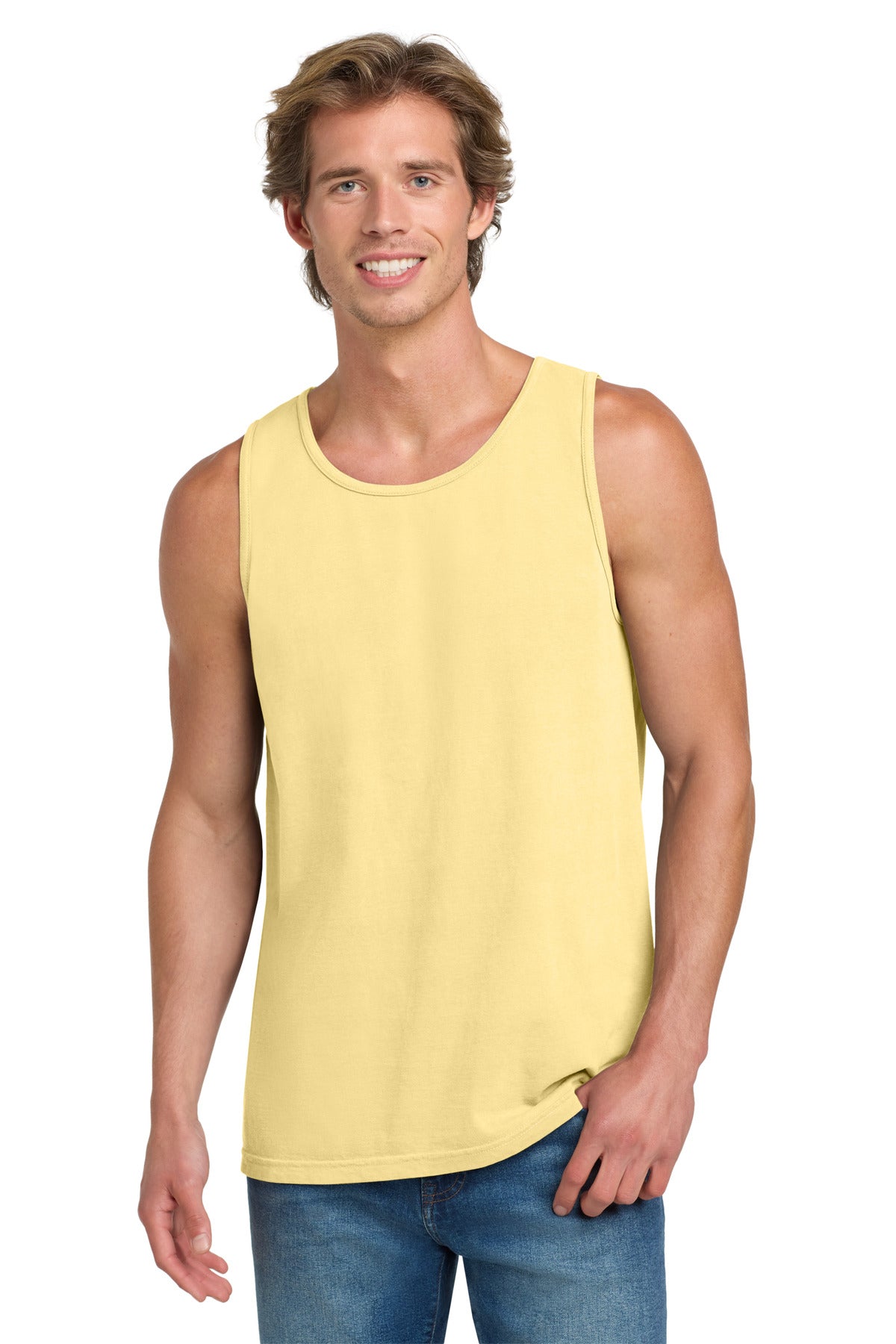 COMFORT COLORS Heavyweight Ring Spun Tank Top. 9360 - Butter - front