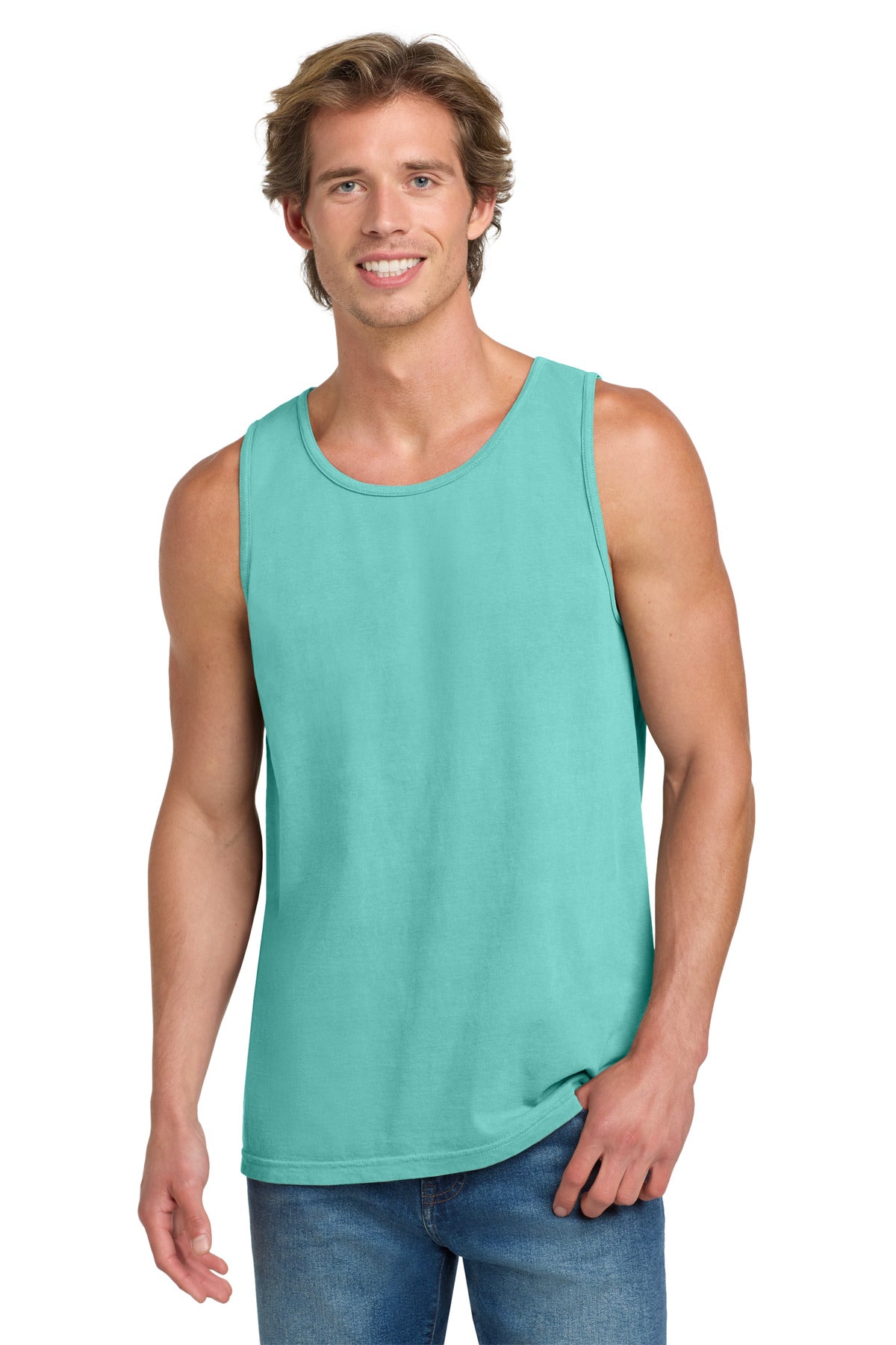 COMFORT COLORS Heavyweight Ring Spun Tank Top. 9360 - Chalky Mint - front