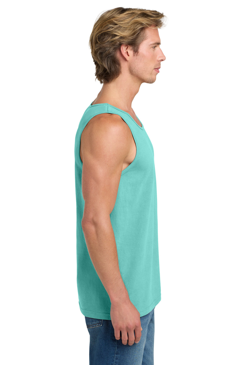 COMFORT COLORS Heavyweight Ring Spun Tank Top. 9360 - Chalky Mint - side