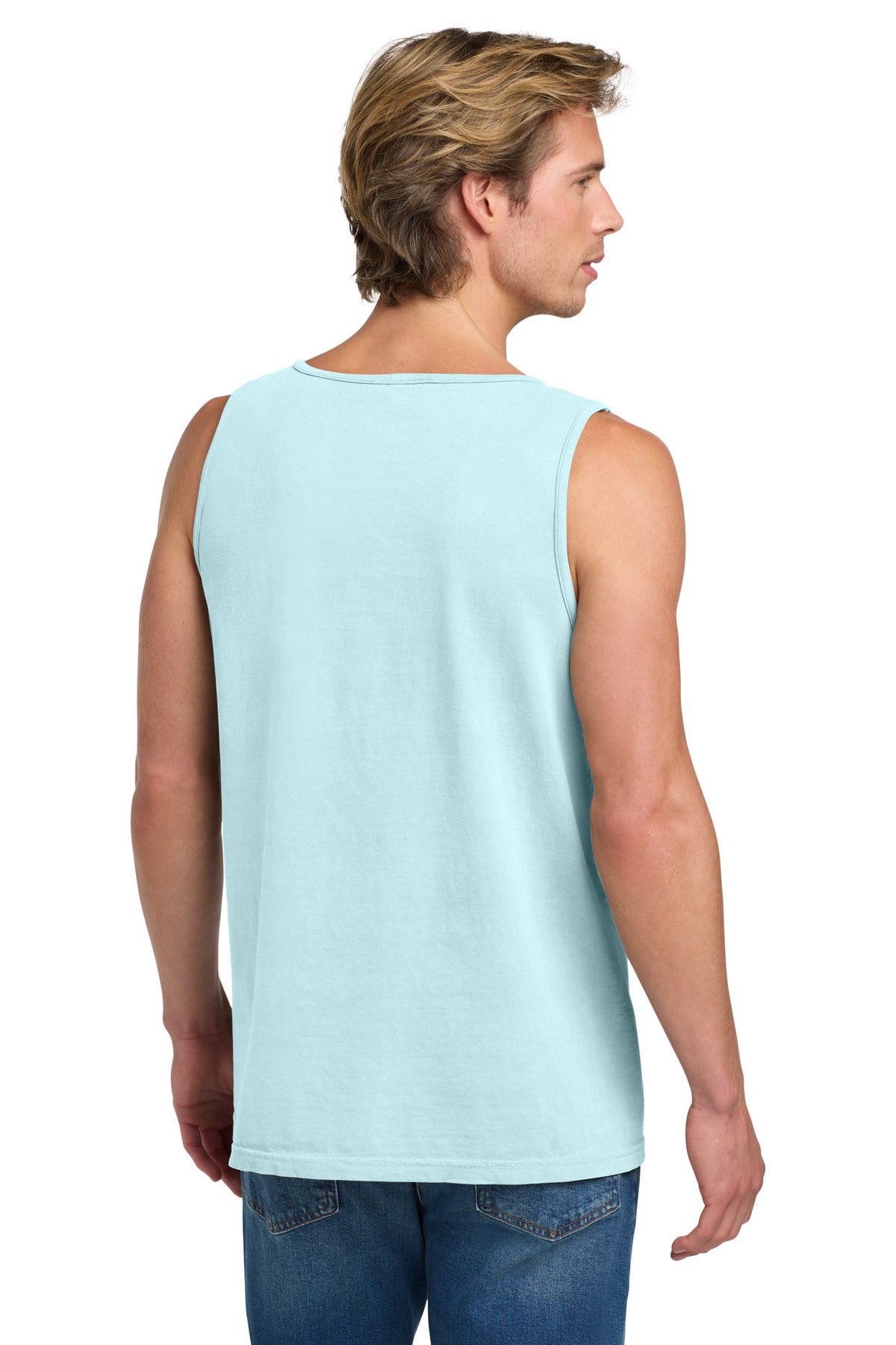 COMFORT COLORS Heavyweight Ring Spun Tank Top. 9360 - Chambray - back