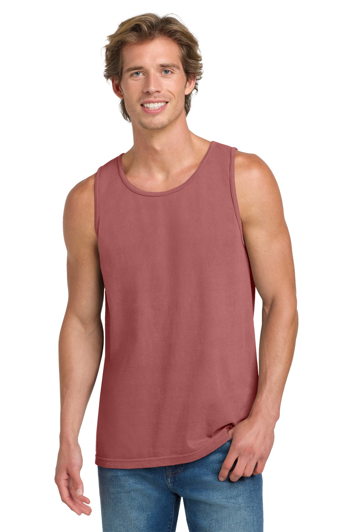 COMFORT COLORS Heavyweight Ring Spun Tank Top. 9360 - Crimson - front