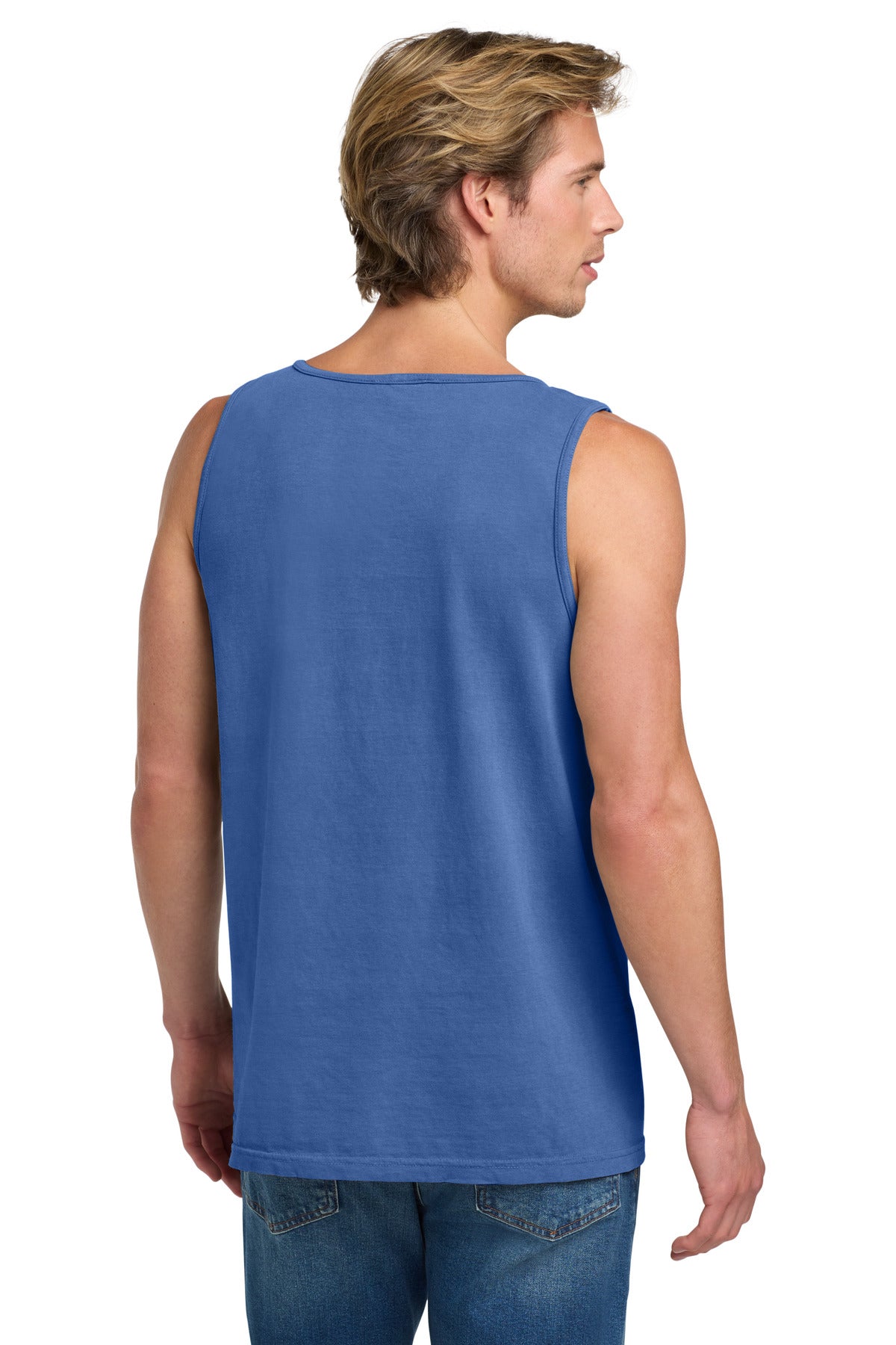 COMFORT COLORS Heavyweight Ring Spun Tank Top. 9360 - Flo Blue - back