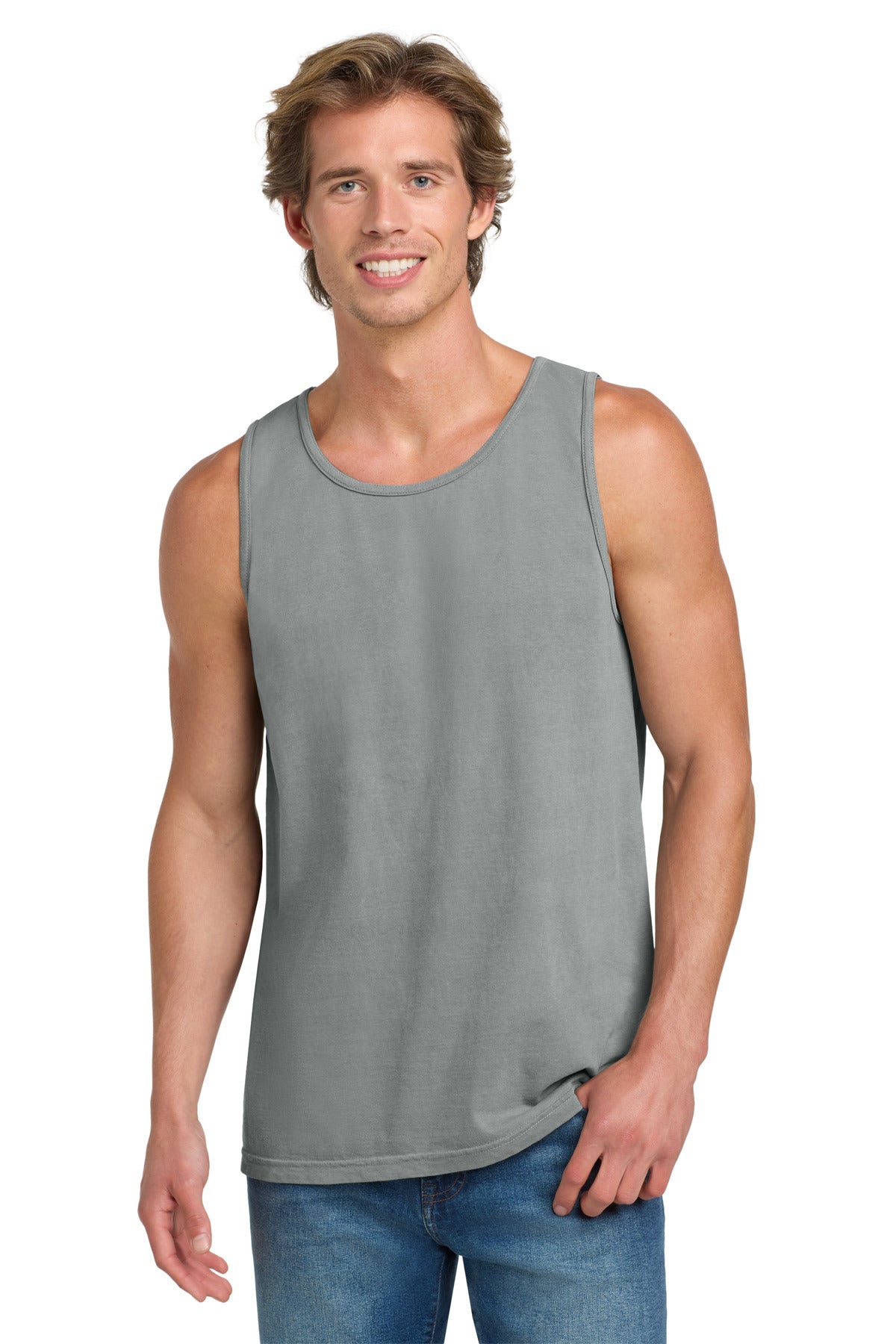 COMFORT COLORS Heavyweight Ring Spun Tank Top. 9360 - Granite - front