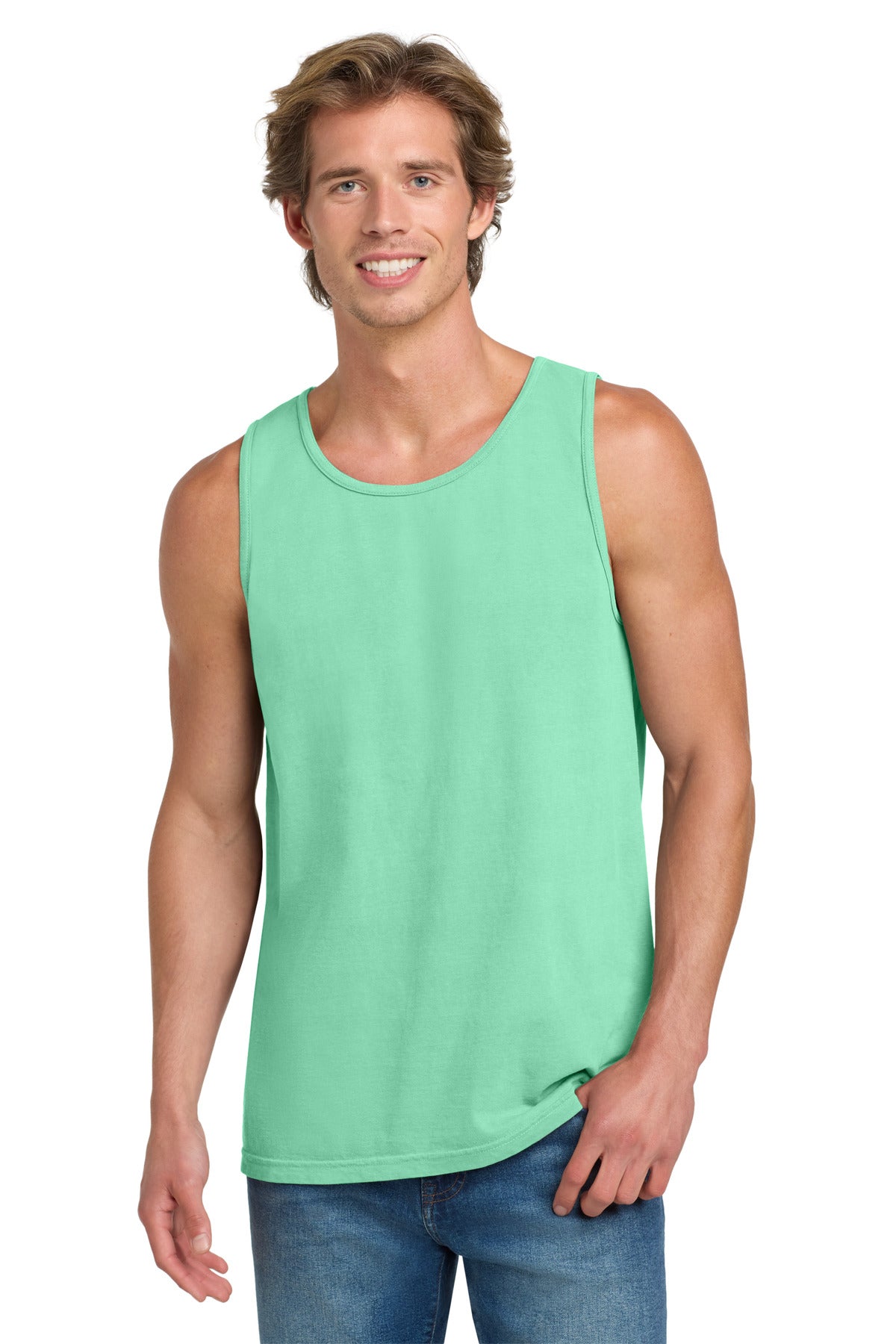 COMFORT COLORS Heavyweight Ring Spun Tank Top. 9360 - Island Reef - front