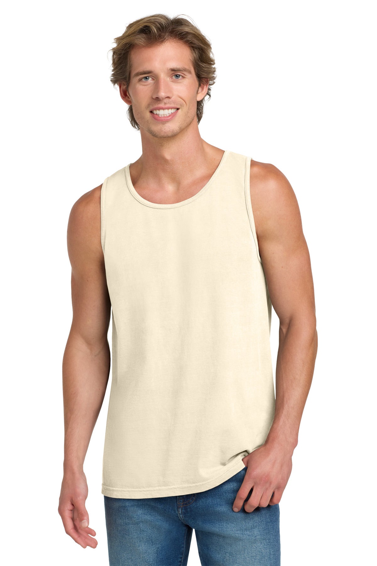 COMFORT COLORS Heavyweight Ring Spun Tank Top. 9360 - Ivory - front