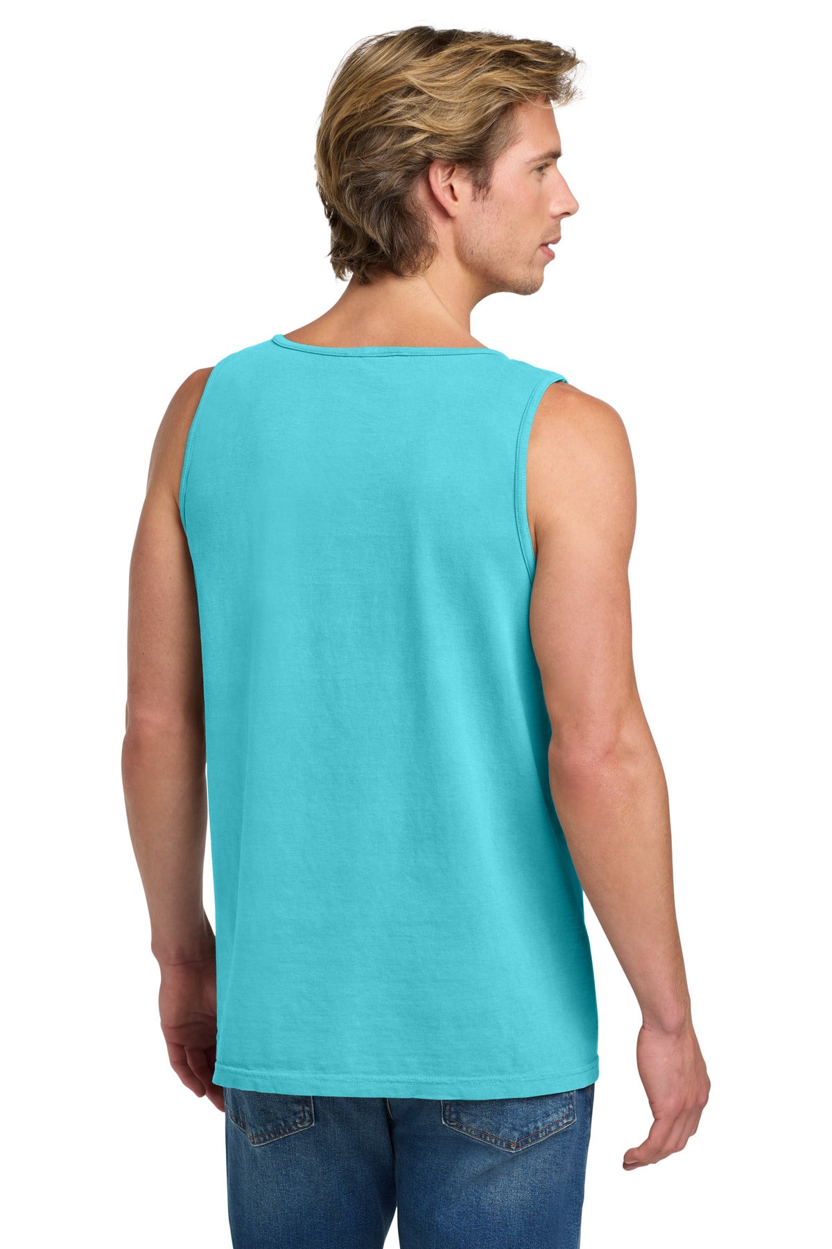 COMFORT COLORS Heavyweight Ring Spun Tank Top. 9360 - Lagoon - back