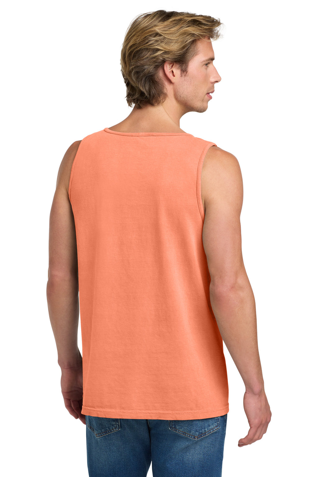 COMFORT COLORS Heavyweight Ring Spun Tank Top. 9360 - Melon - back