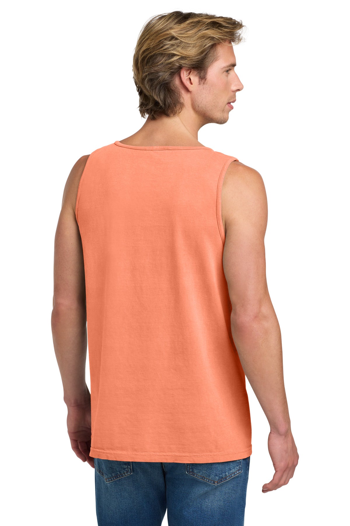 COMFORT COLORS Heavyweight Ring Spun Tank Top. 9360 - Melon - back