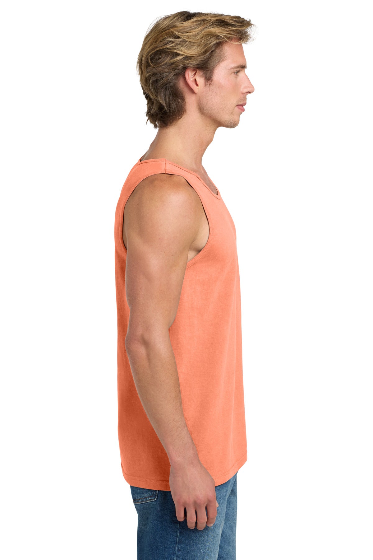 COMFORT COLORS Heavyweight Ring Spun Tank Top. 9360 - Melon - side