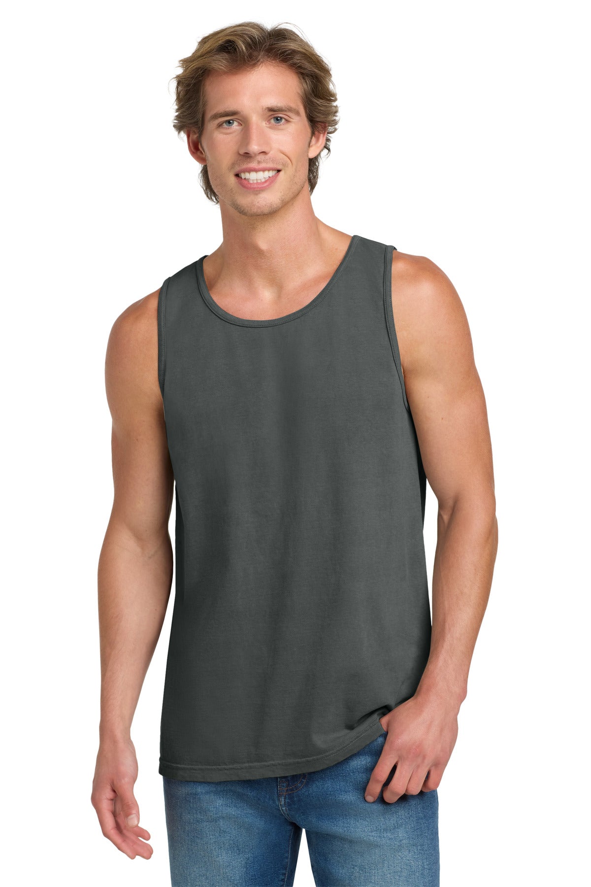 COMFORT COLORS Heavyweight Ring Spun Tank Top. 9360 - Pepper - front