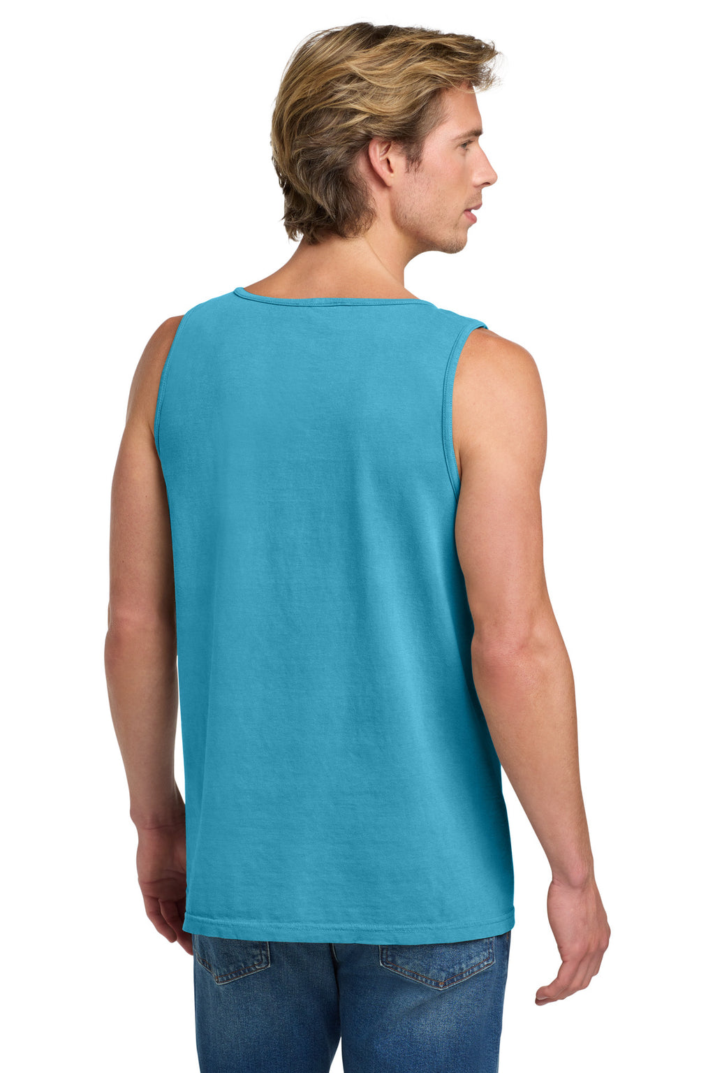 COMFORT COLORS Heavyweight Ring Spun Tank Top. 9360 - Sapphire - back