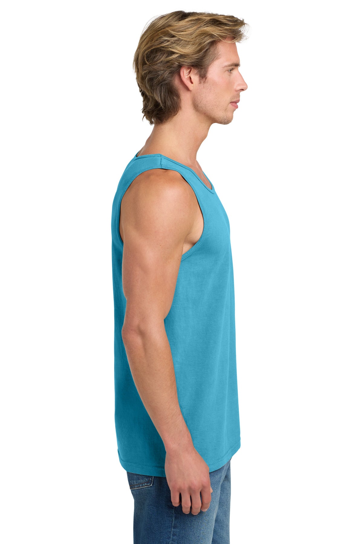 COMFORT COLORS Heavyweight Ring Spun Tank Top. 9360 - Sapphire - side
