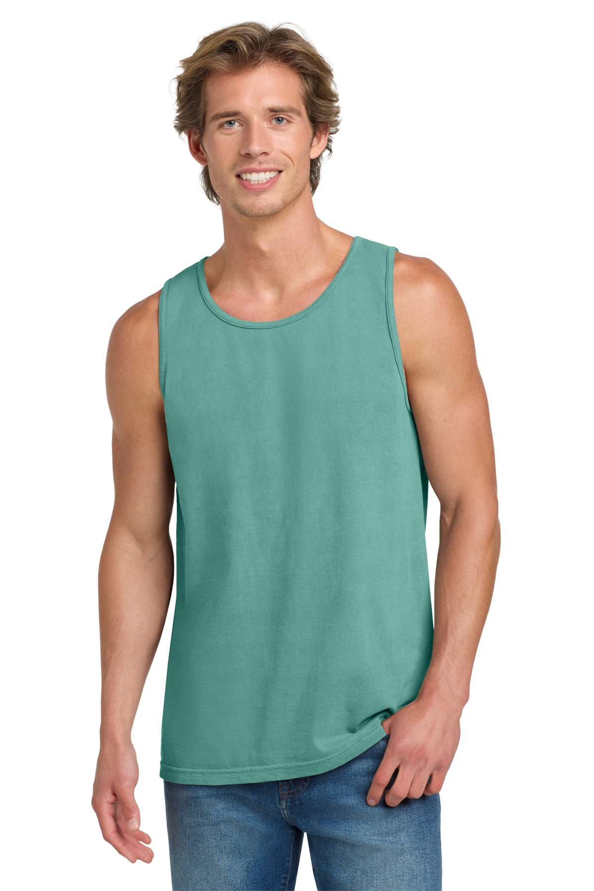 COMFORT COLORS Heavyweight Ring Spun Tank Top. 9360 - Seafoam - front