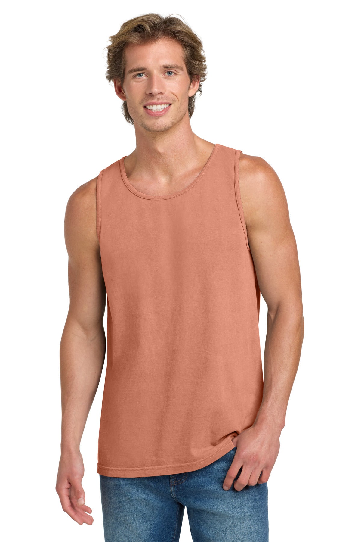 COMFORT COLORS Heavyweight Ring Spun Tank Top. 9360 - Terracotta - front