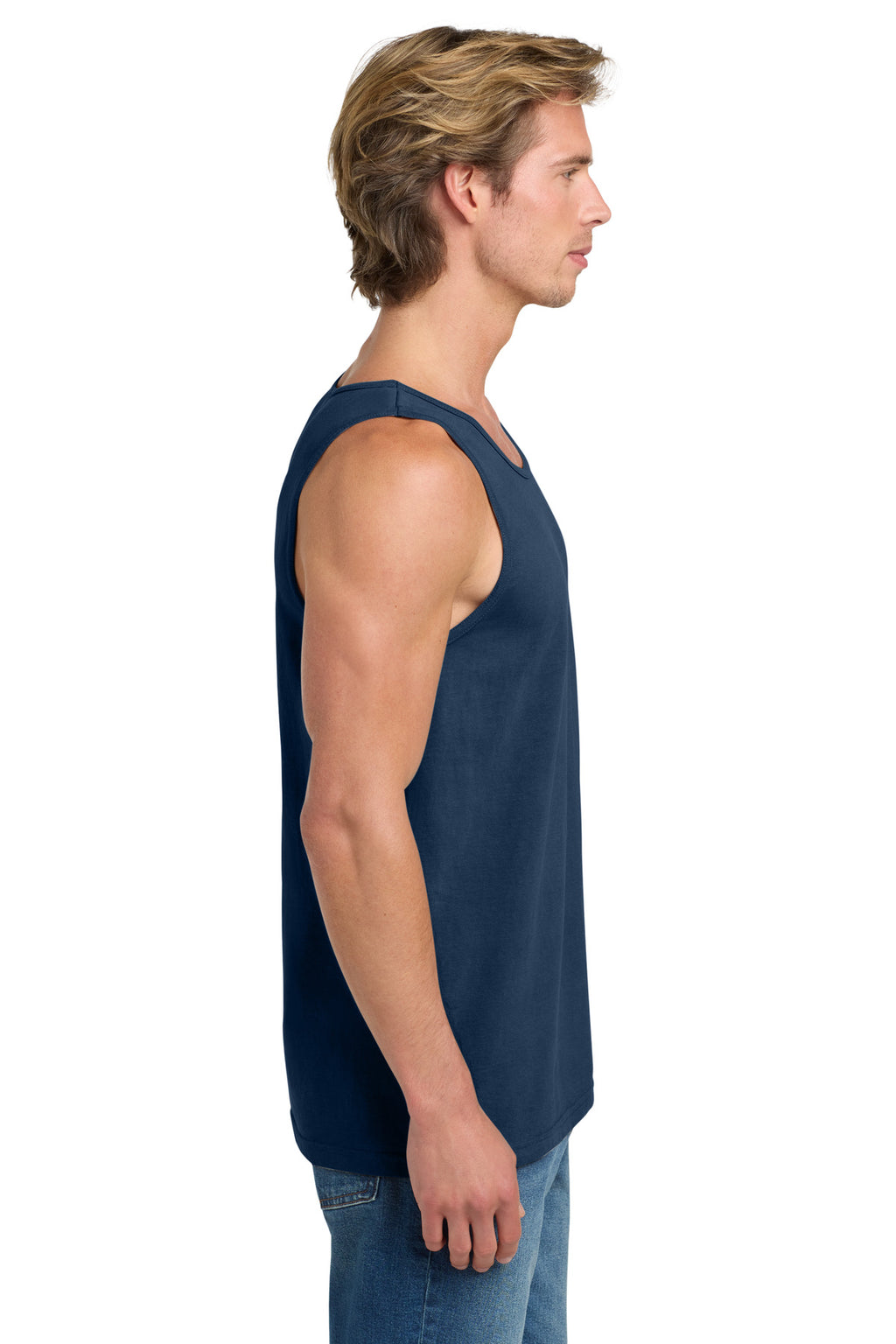 COMFORT COLORS Heavyweight Ring Spun Tank Top. 9360 - True Navy - side
