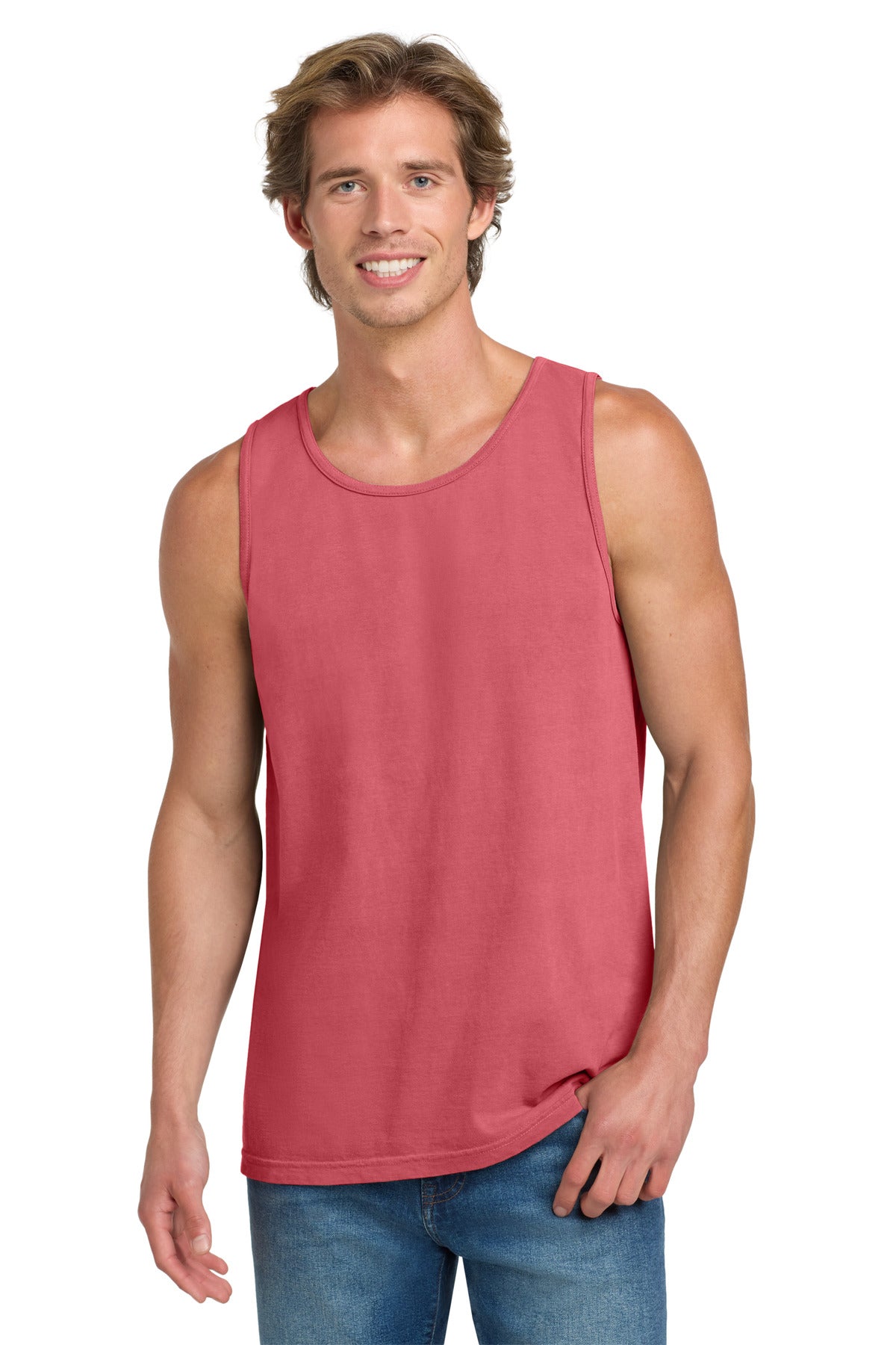 COMFORT COLORS Heavyweight Ring Spun Tank Top. 9360 - Watermelon - front