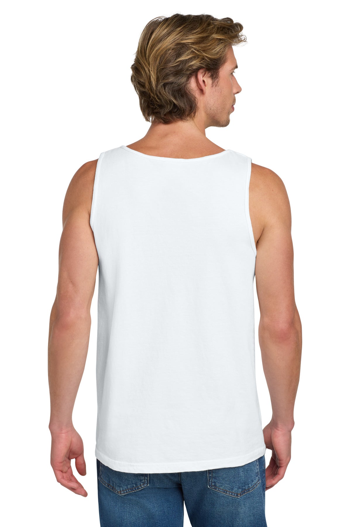 COMFORT COLORS Heavyweight Ring Spun Tank Top. 9360 - White - back