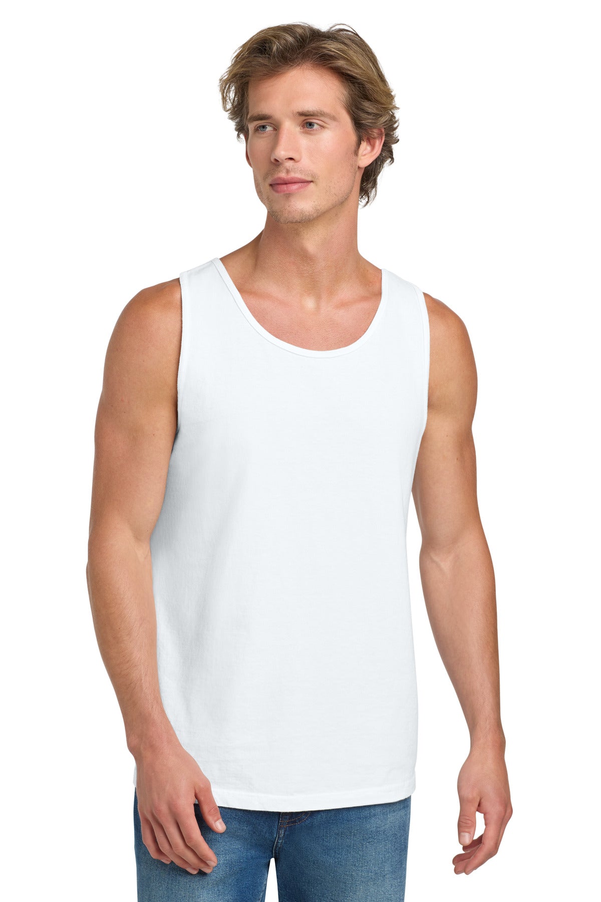 COMFORT COLORS Heavyweight Ring Spun Tank Top. 9360 - White - front