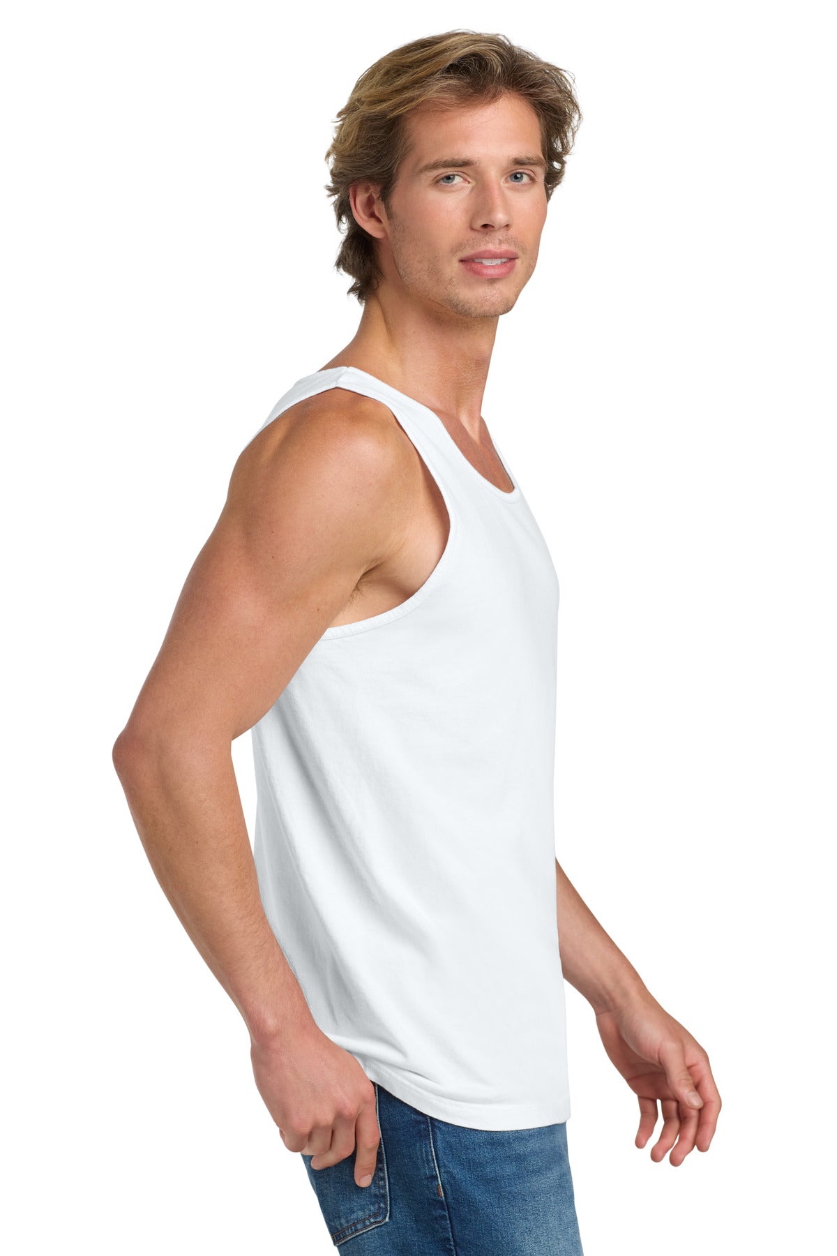 COMFORT COLORS Heavyweight Ring Spun Tank Top. 9360 - White - side