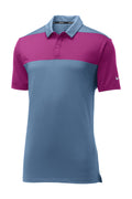 DISCONTINUED Limited Edition Nike Colorblock Polo. 942881 - Thunder Blue/ Hyper Magenta - front