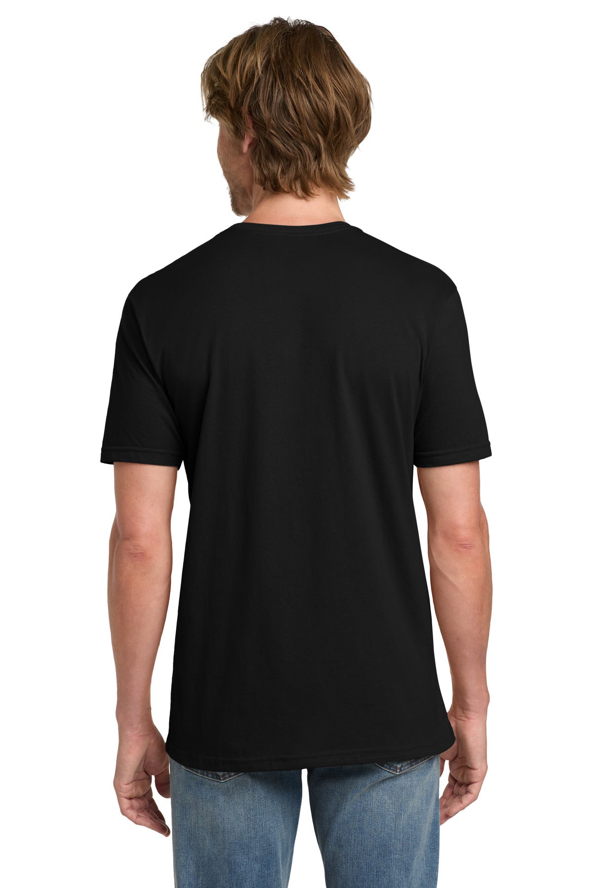 Gildan 100% Ring Spun Cotton T-Shirt. 980 - Black - back