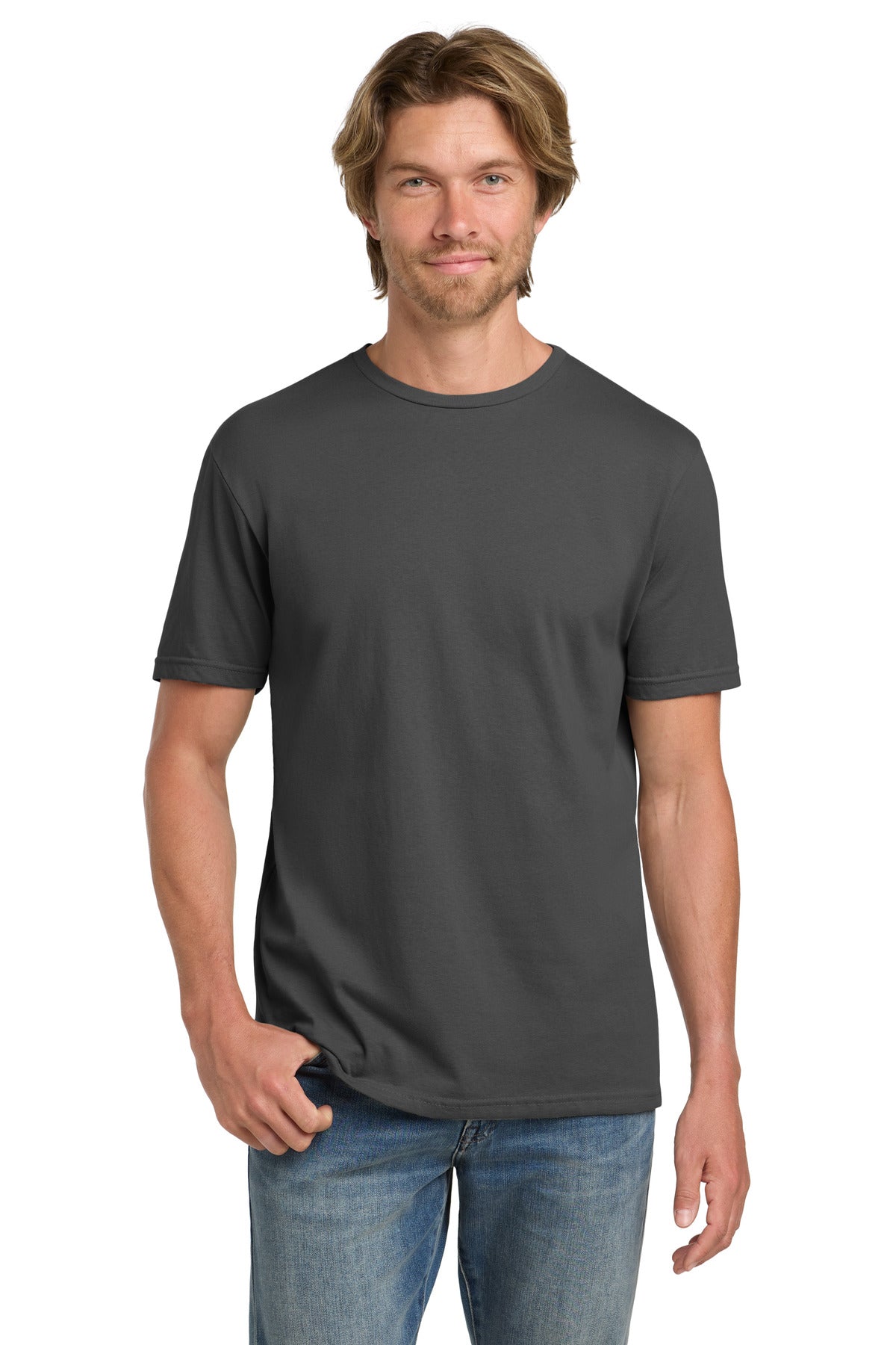 Gildan 100% Ring Spun Cotton T-Shirt. 980 - Charcoal - front