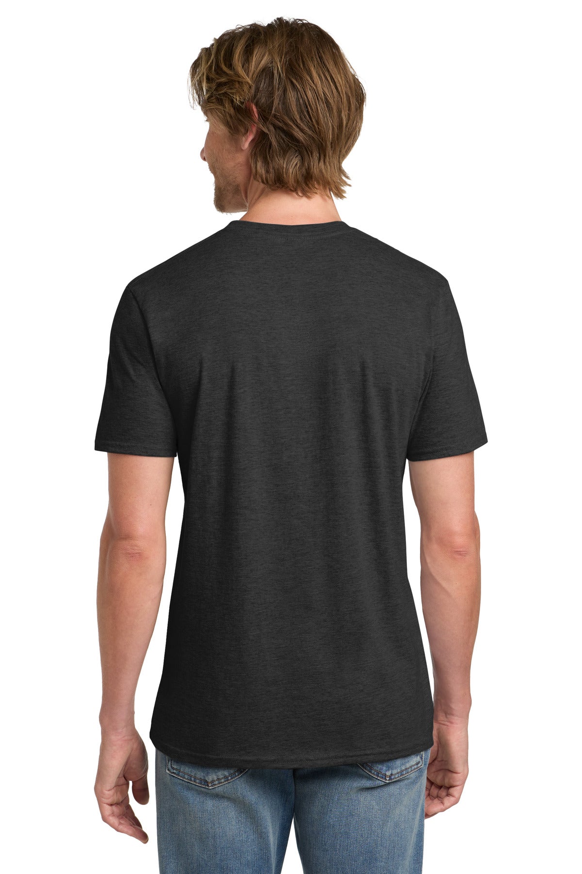 Gildan 100% Ring Spun Cotton T-Shirt. 980 - Heather Dark Grey - back