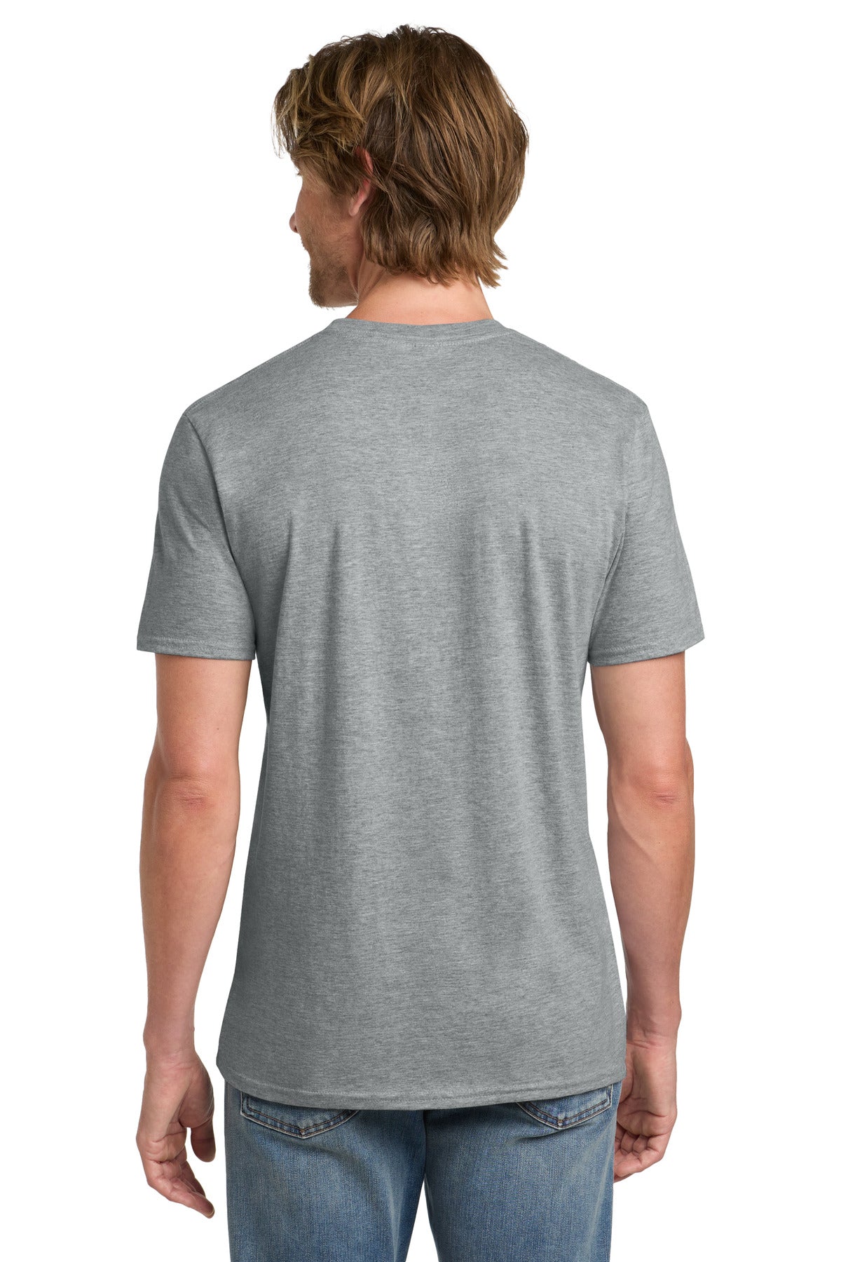 Gildan 100% Ring Spun Cotton T-Shirt. 980 - Heather Grey - back