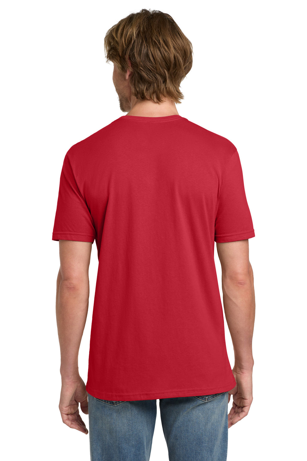 Gildan 100% Ring Spun Cotton T-Shirt. 980 - Red - back