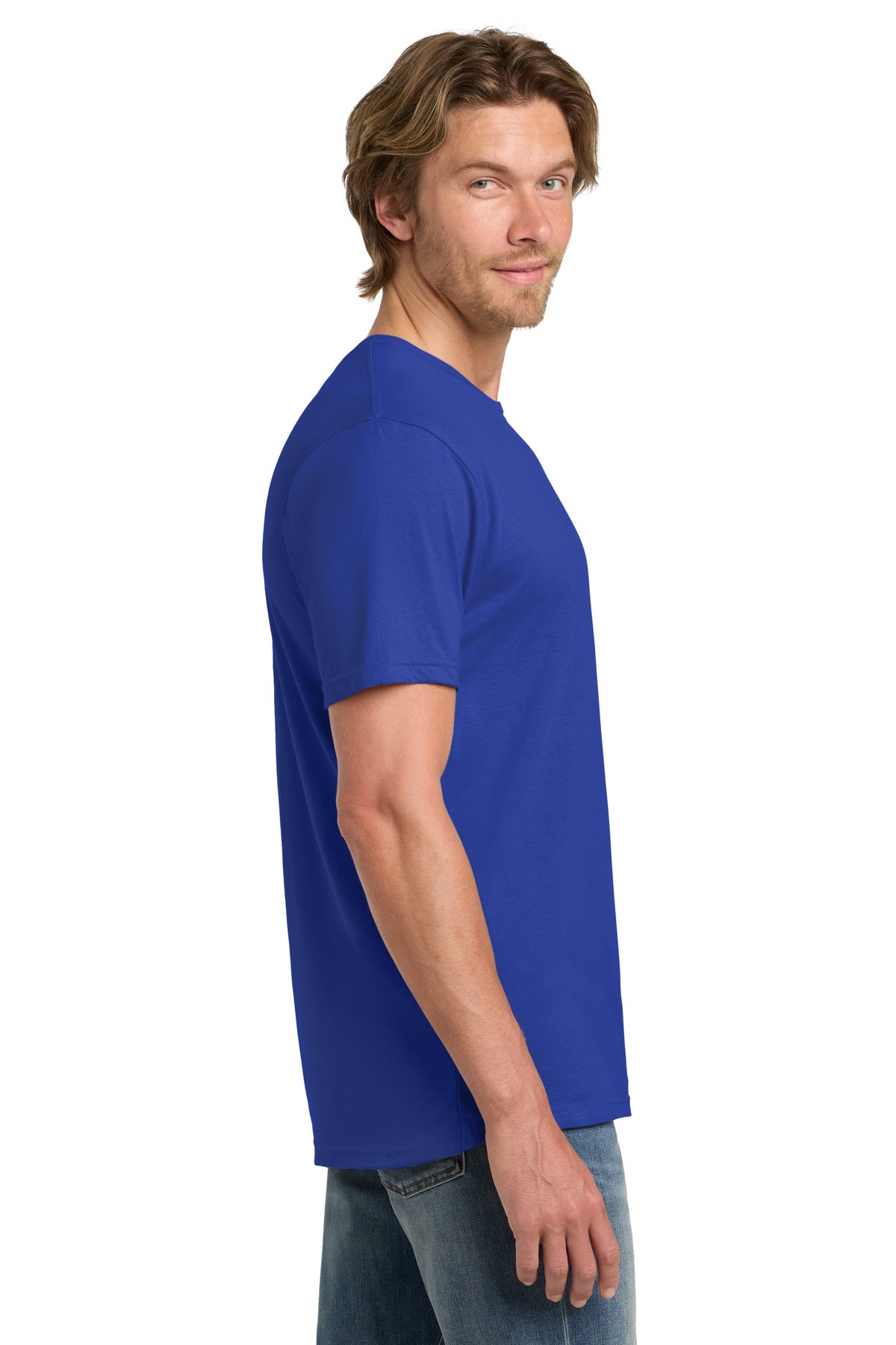 Gildan 100% Ring Spun Cotton T-Shirt. 980 - Royal Blue - side
