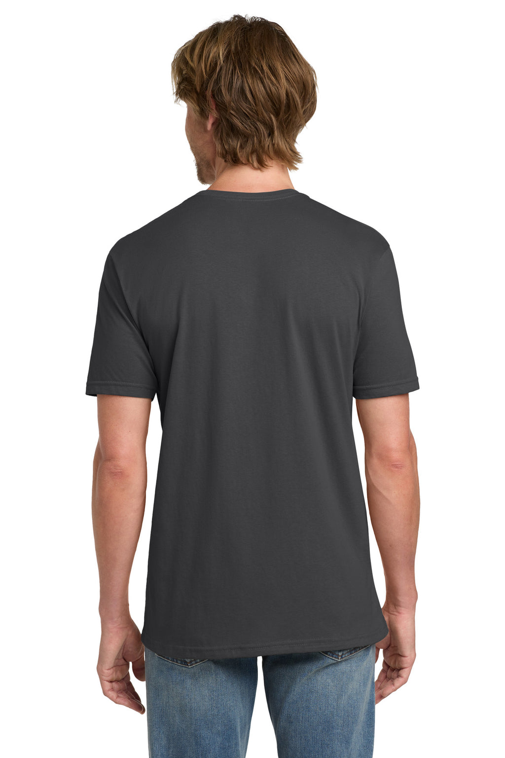 Gildan 100% Ring Spun Cotton T-Shirt. 980 - Smoke - back