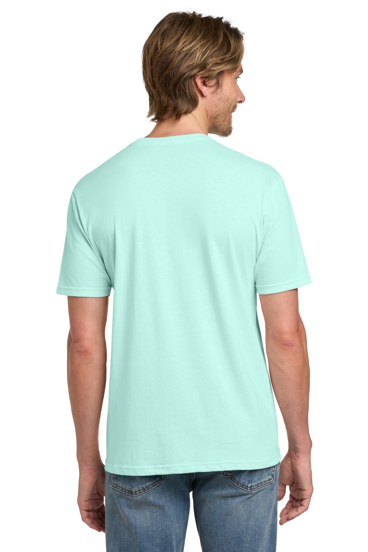 Gildan 100% Ring Spun Cotton T-Shirt. 980 - Teal Ice - back