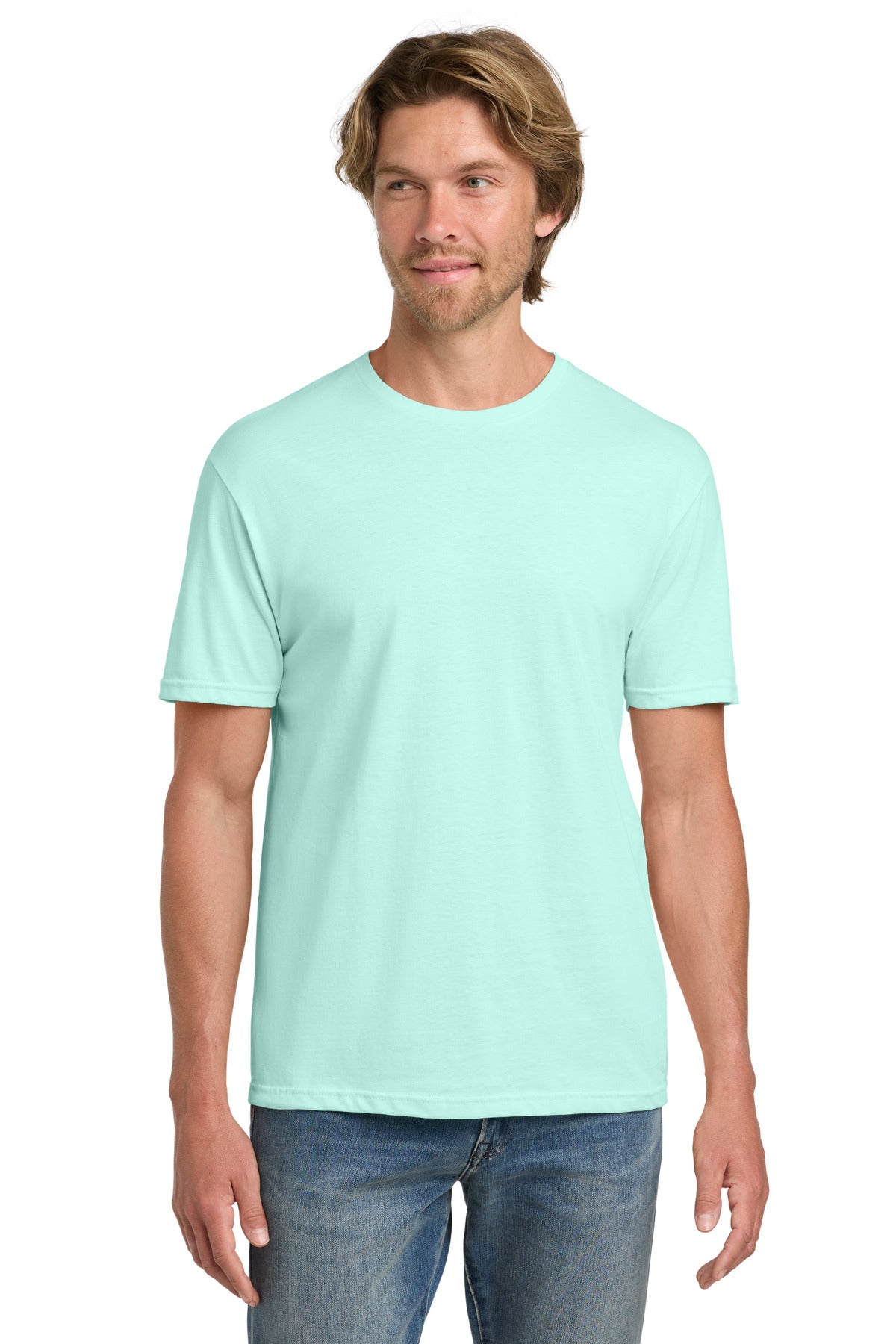 Gildan 100% Ring Spun Cotton T-Shirt. 980 - Teal Ice - front