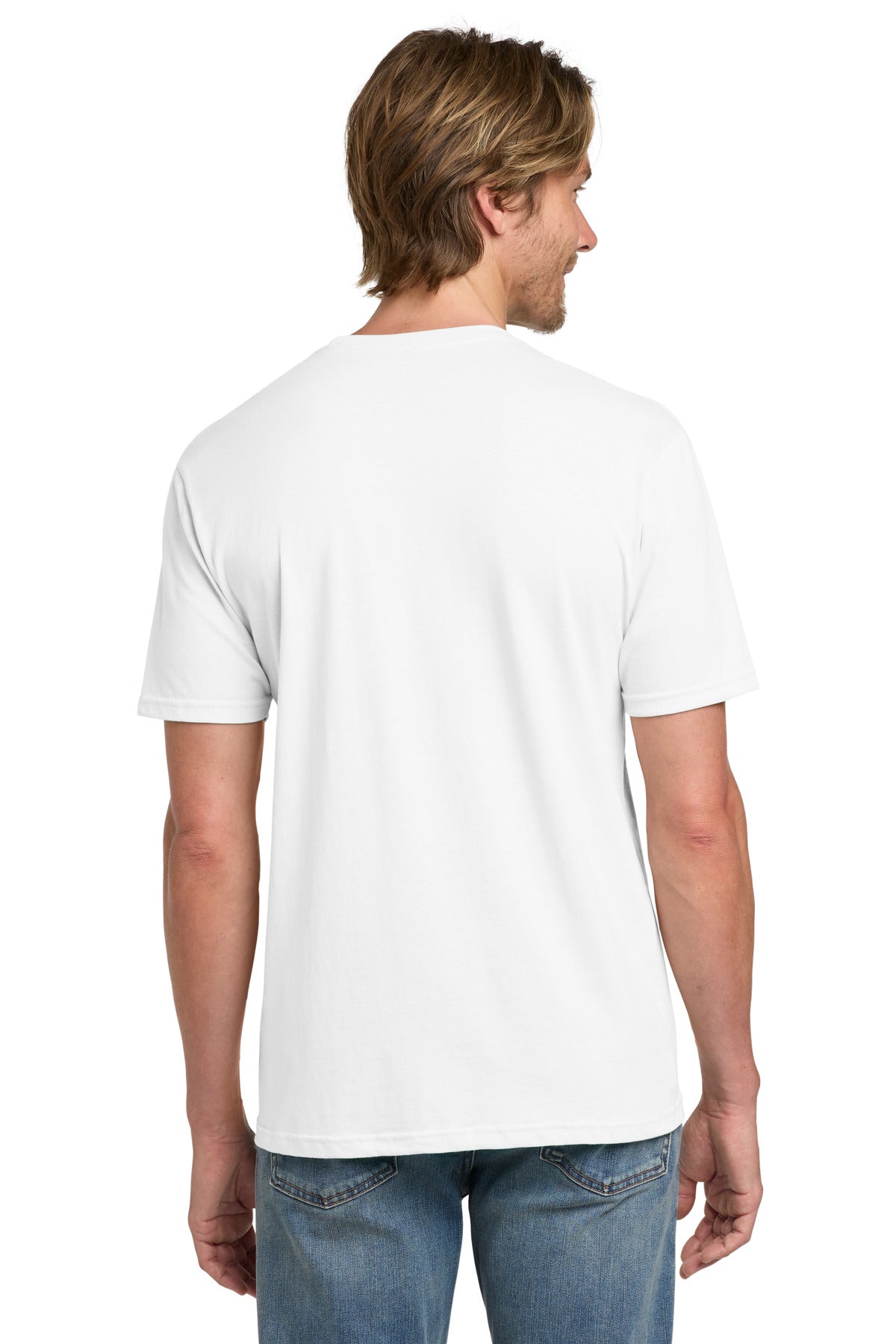 Gildan 100% Ring Spun Cotton T-Shirt. 980 - White - back